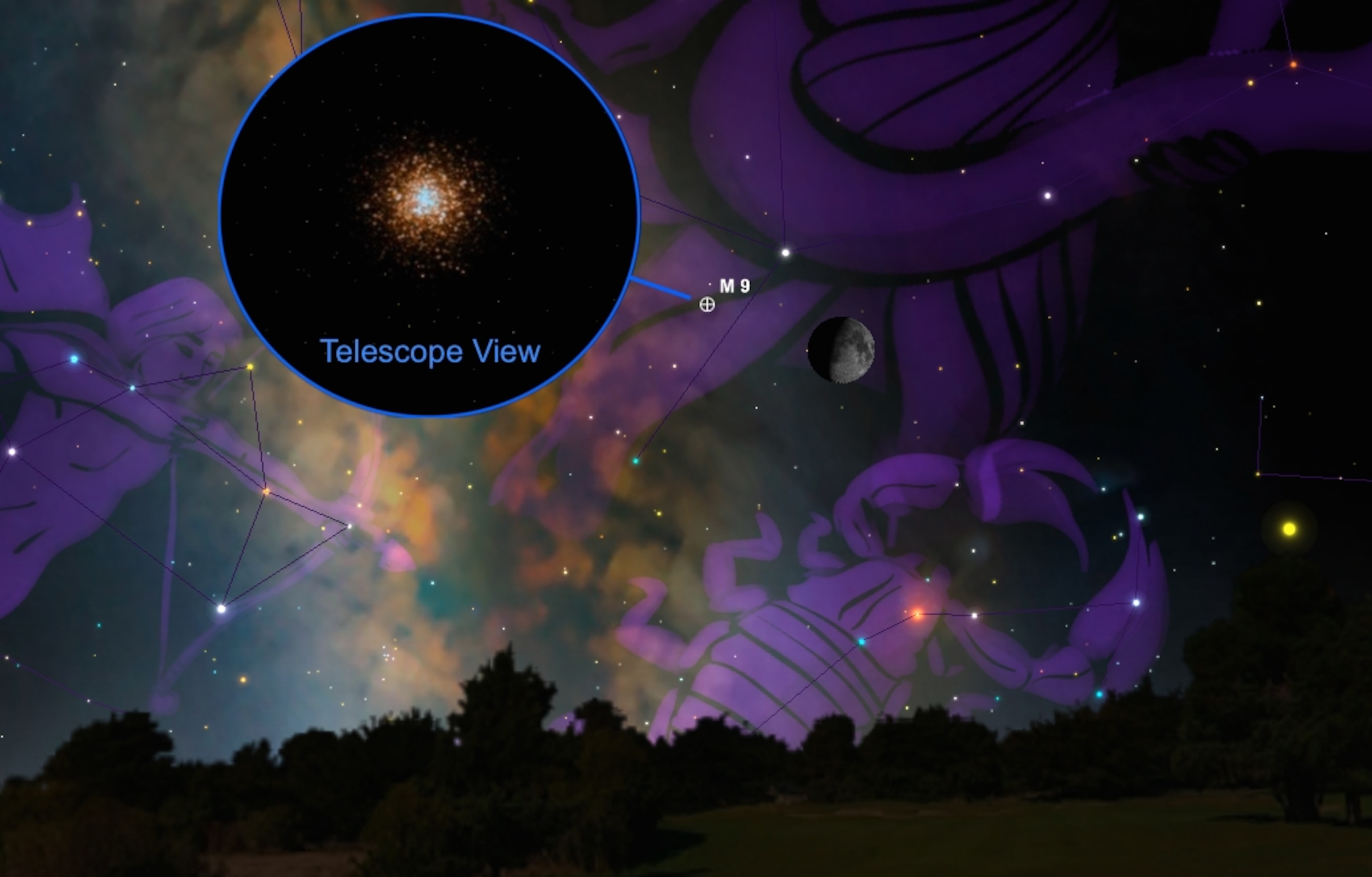 a sky chart