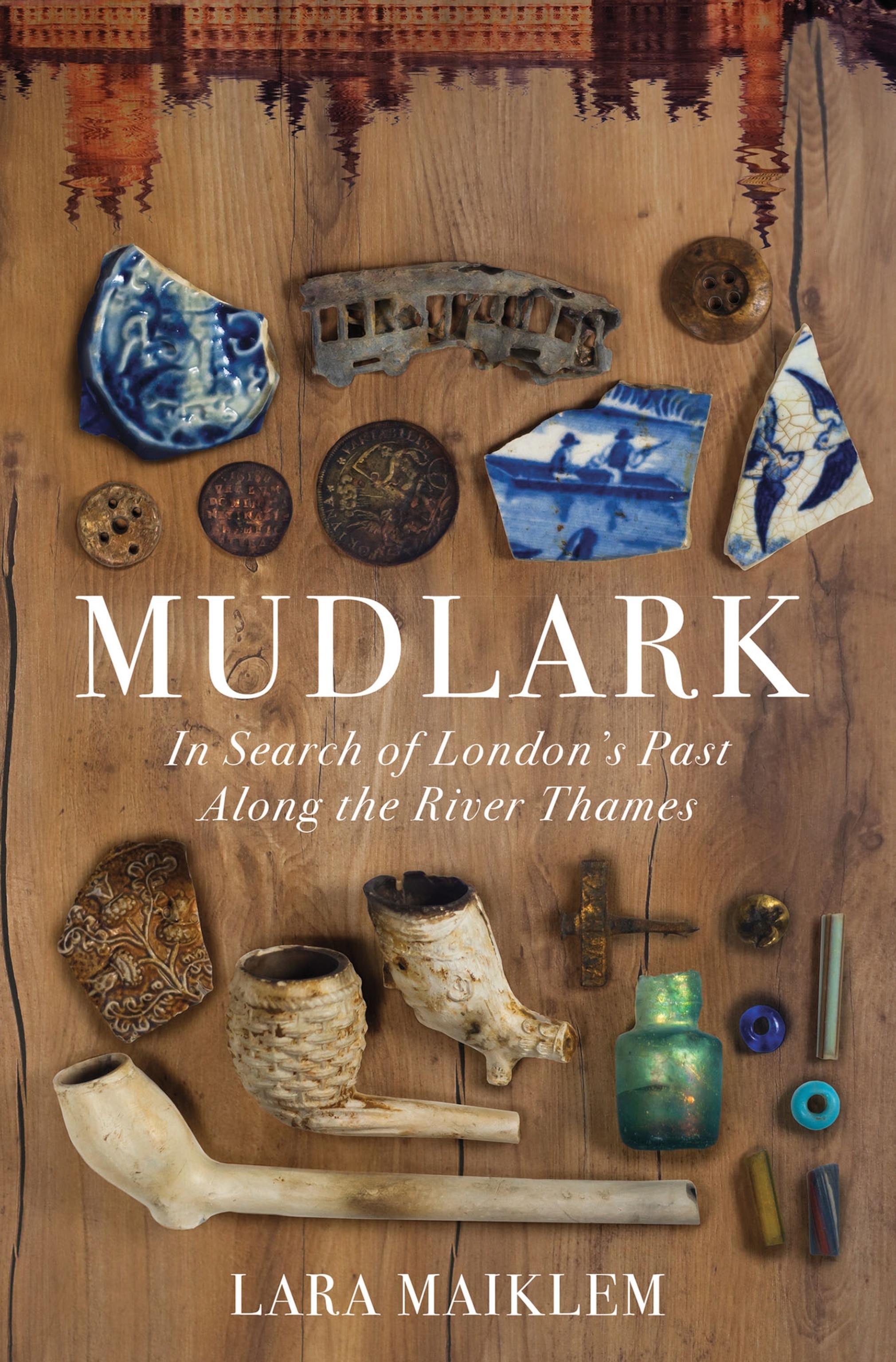 book cover with artifacts.