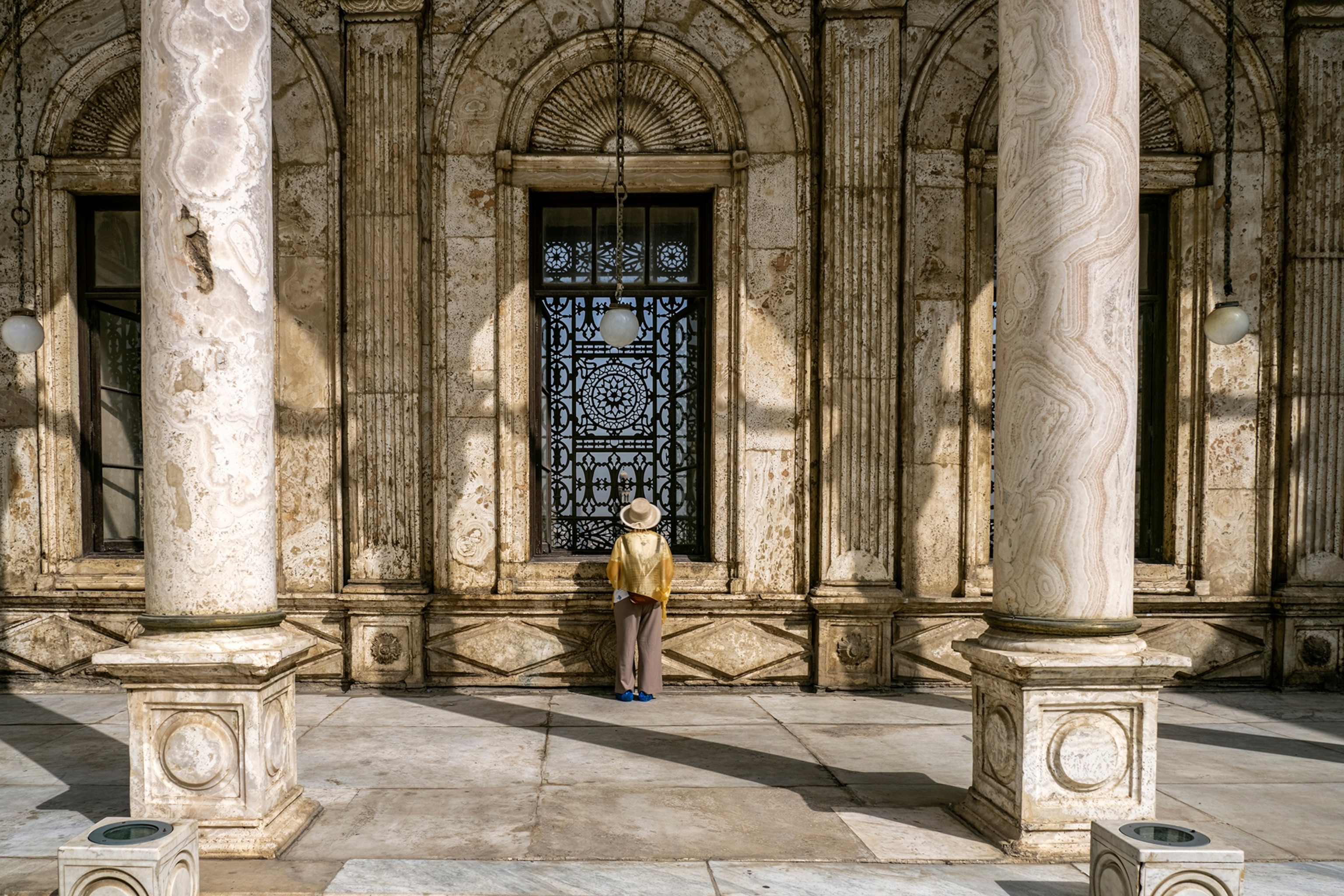 Inner courtyard of a mosque in Cairo