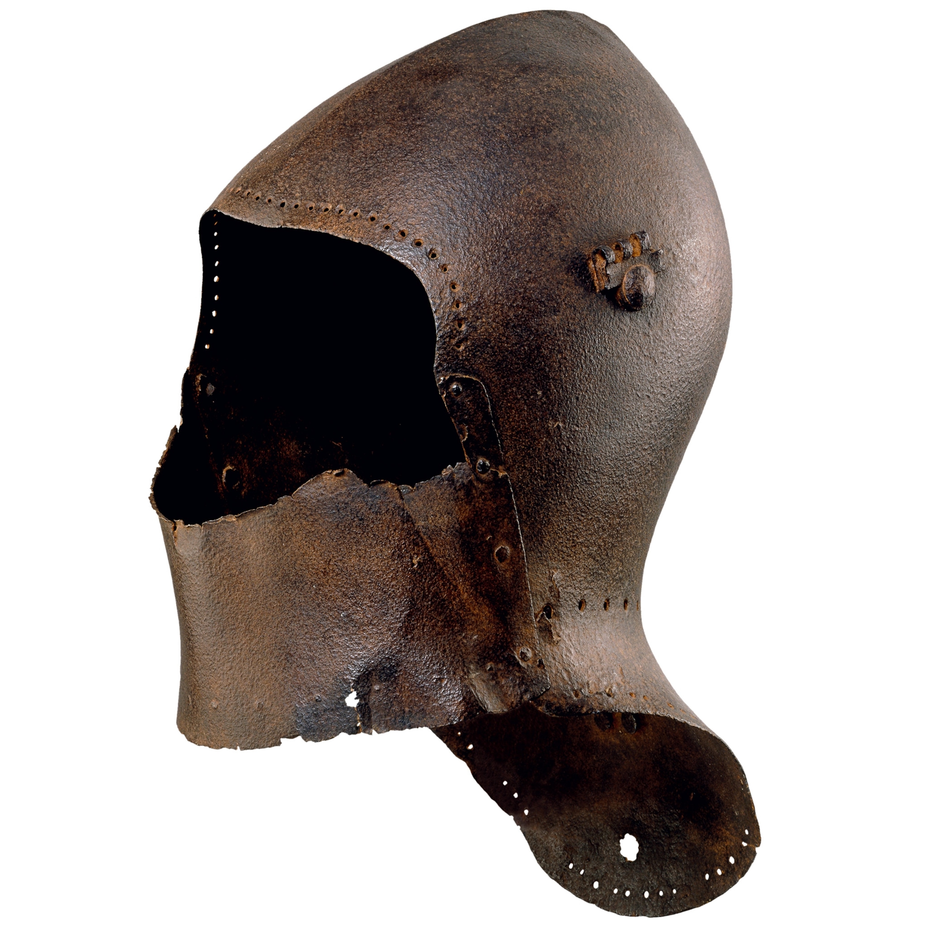 a 15th-century helmet