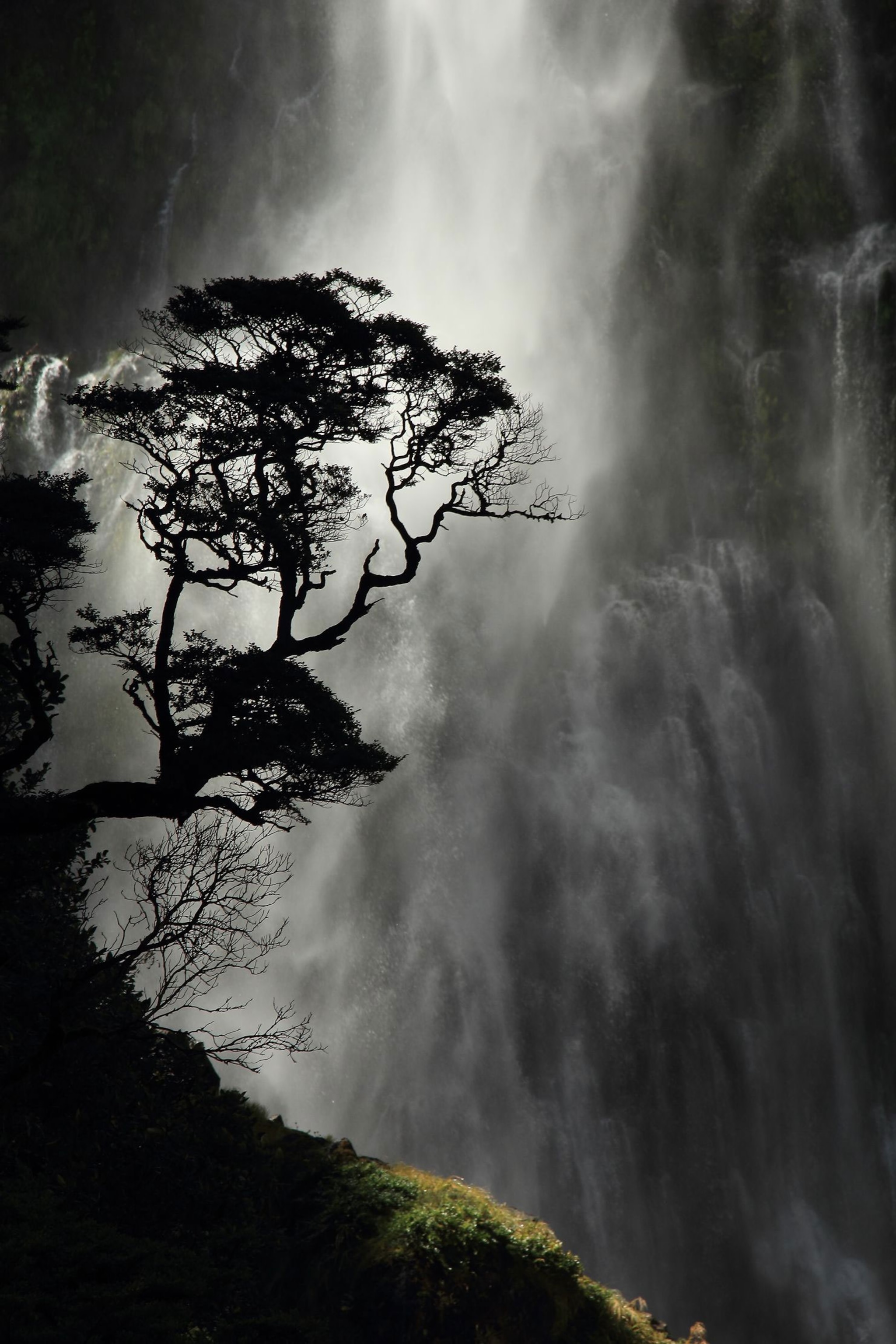 a waterfall