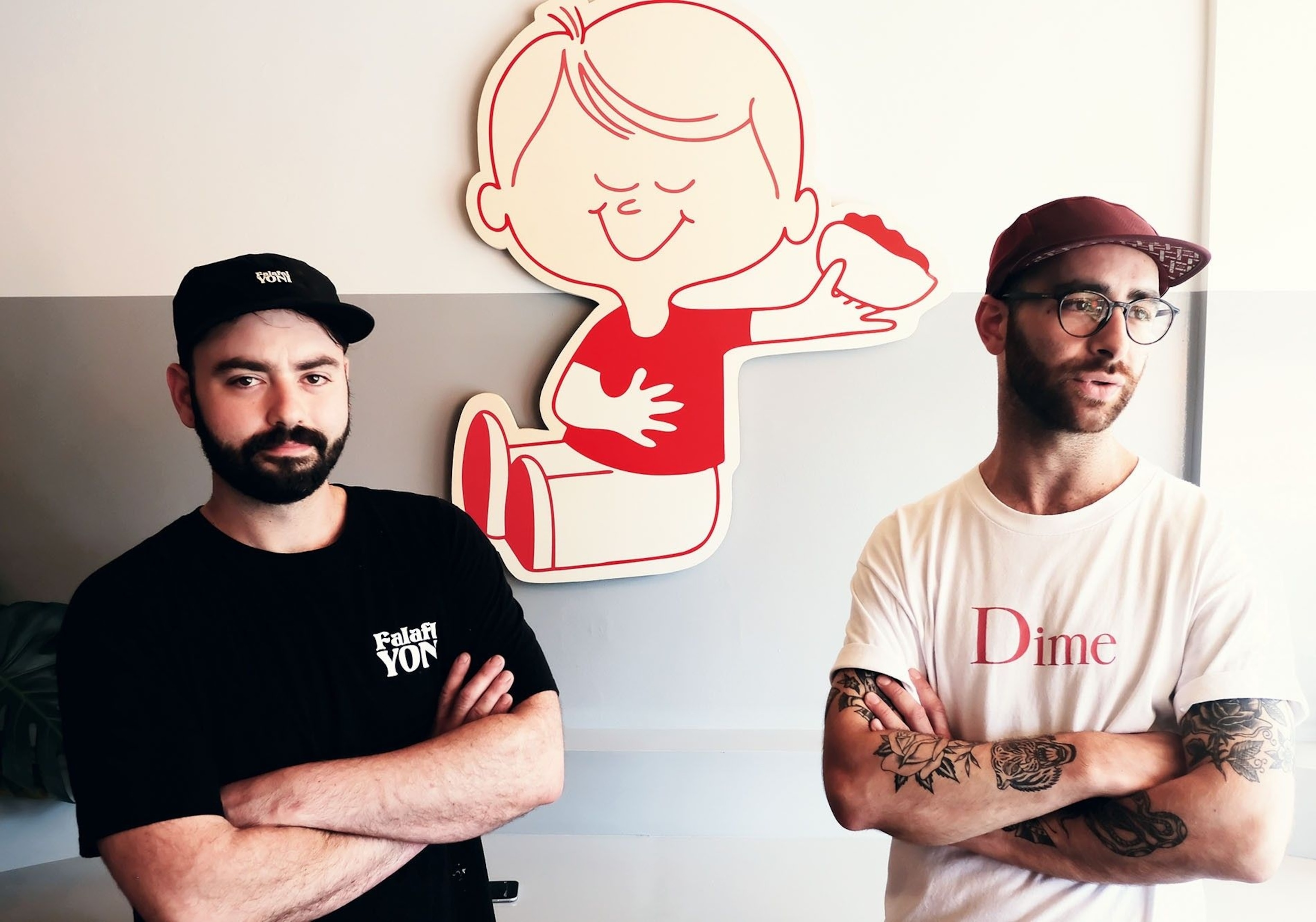 Falafel Yoni owners Daniel Maislin and Yoni Amir
