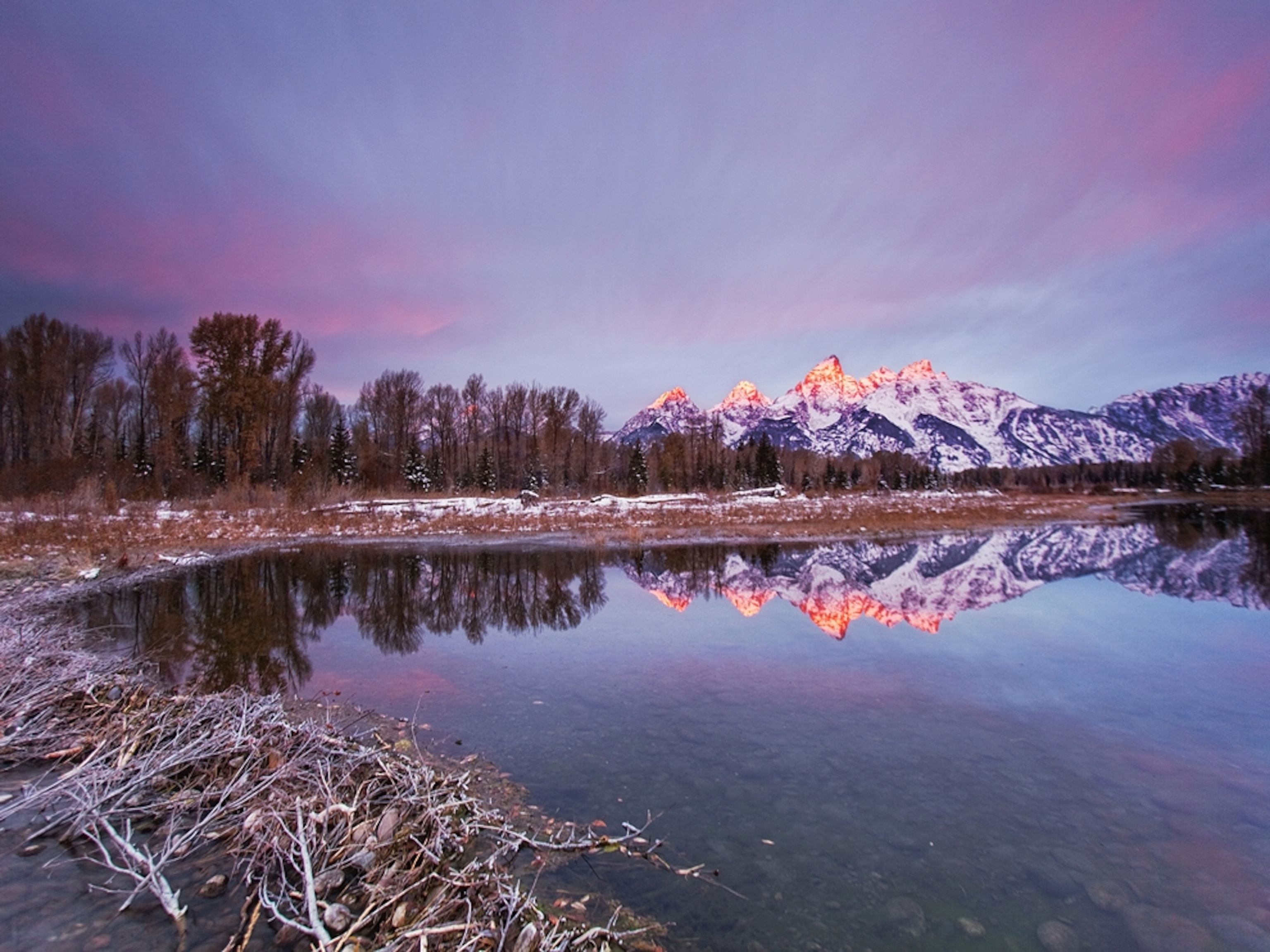 sunrise in Grand Teton National Park, Wyoming