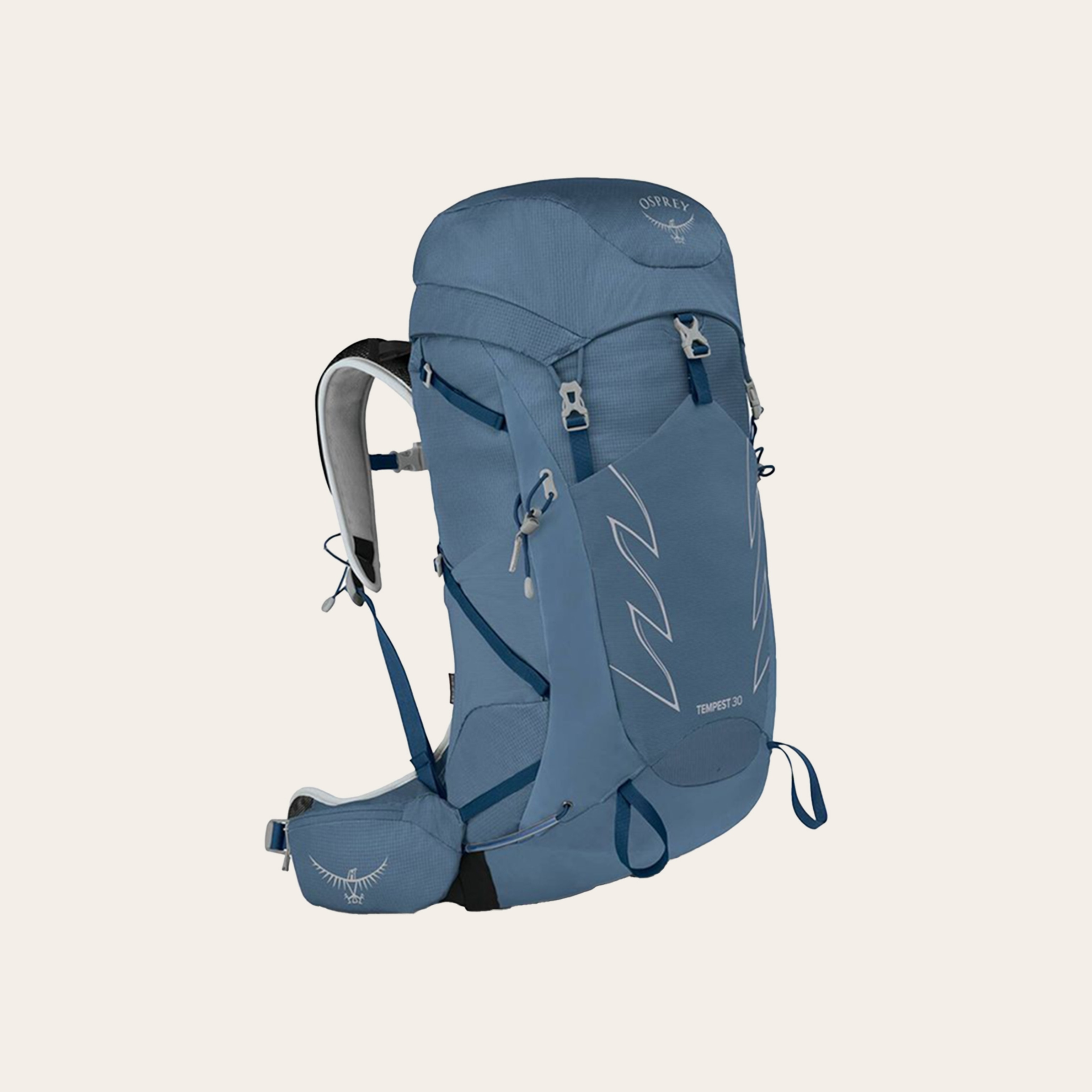 An image of a blue backpack.
