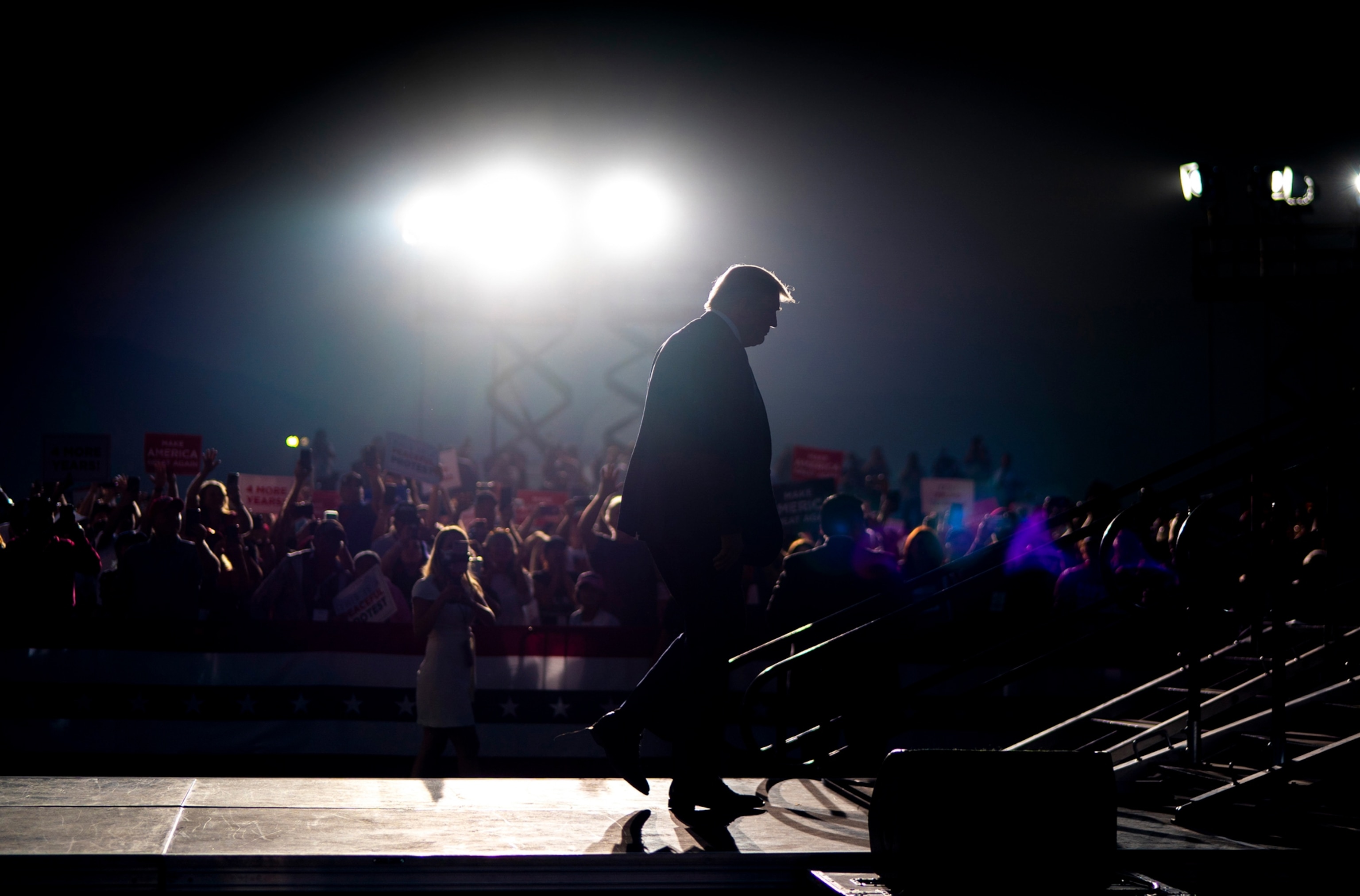 trump at a rally