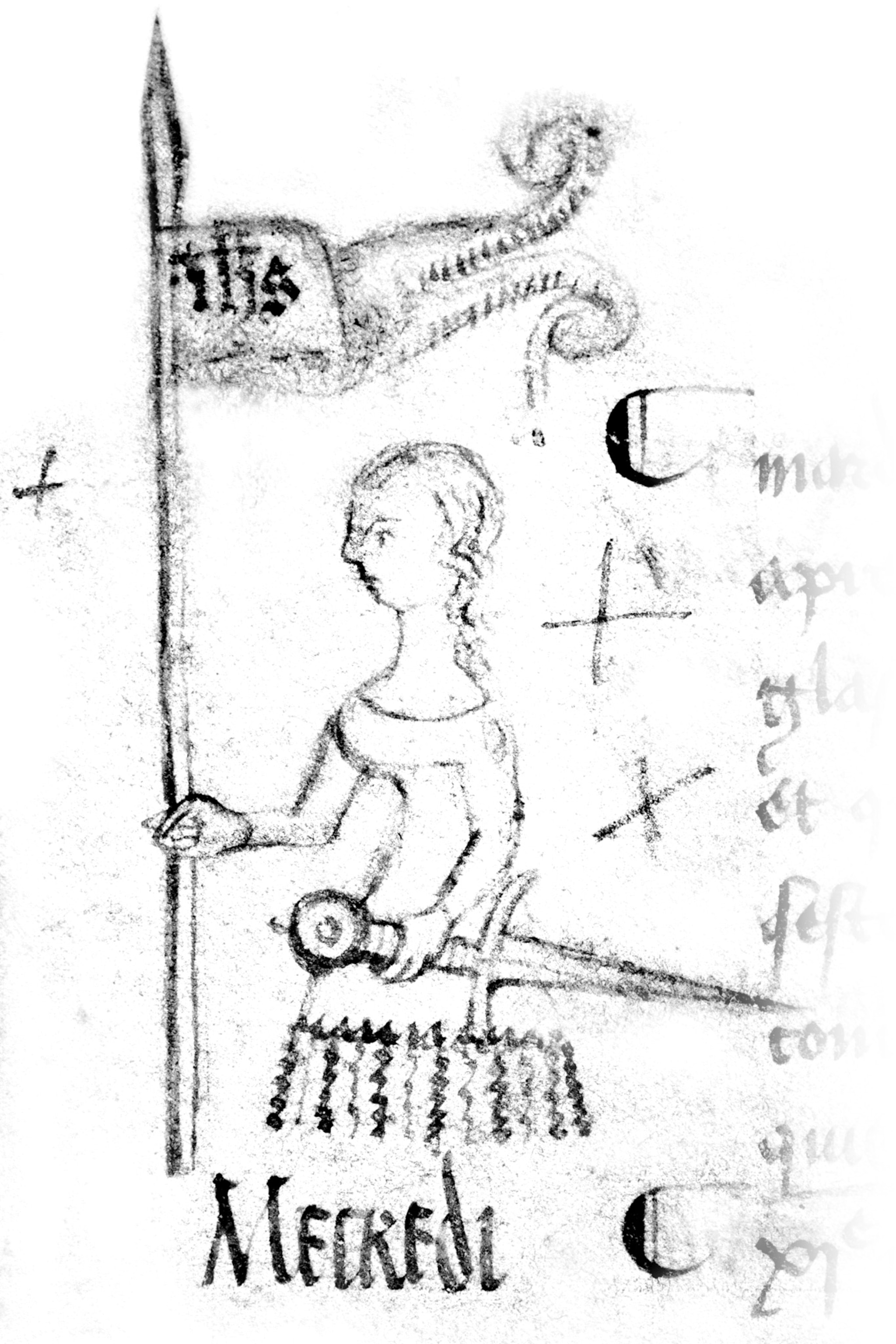 the only image of Joan of Arc made in her lifetime, a court sketch