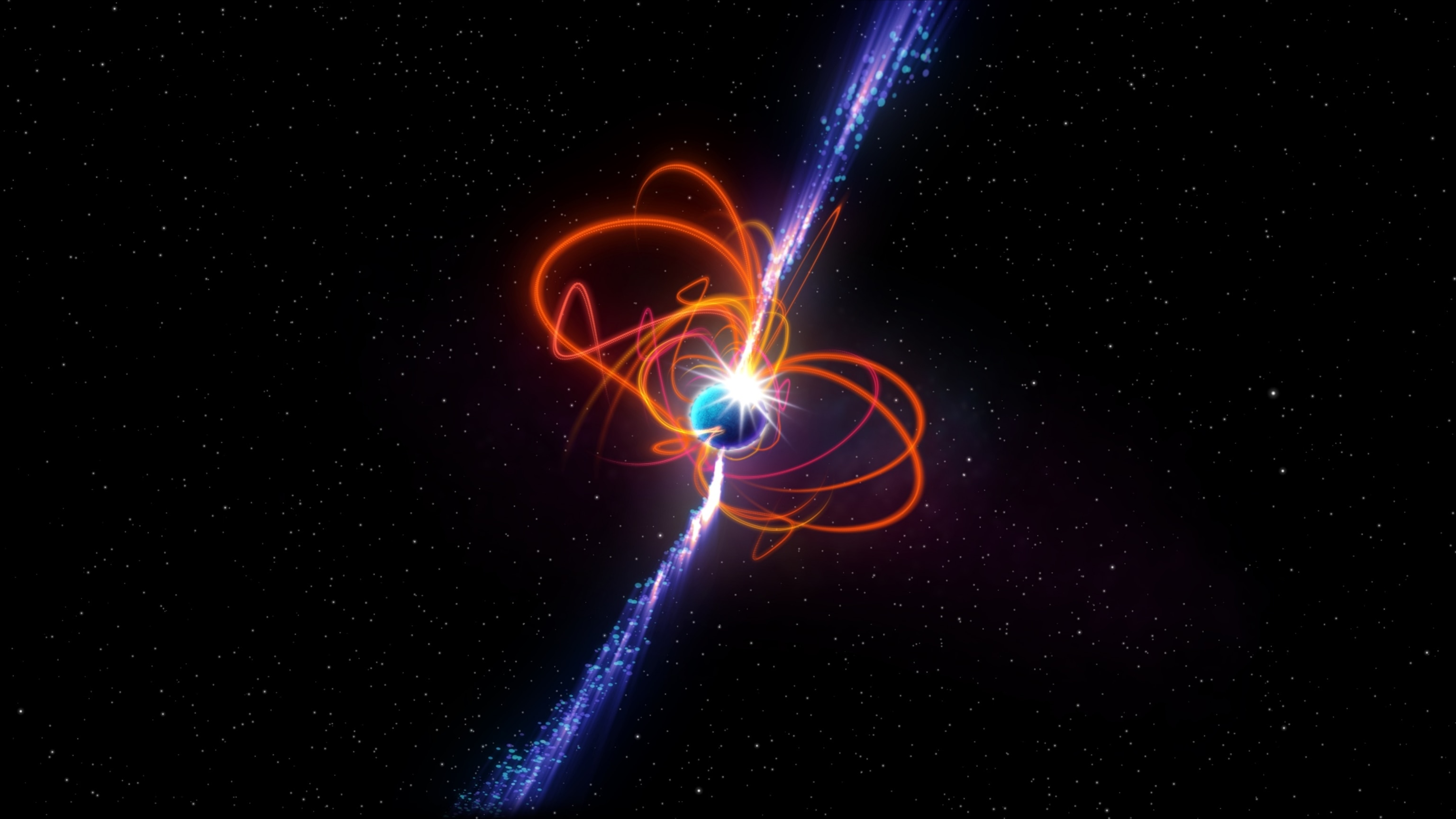 An artist’s impression of the ultra-long period magnetar