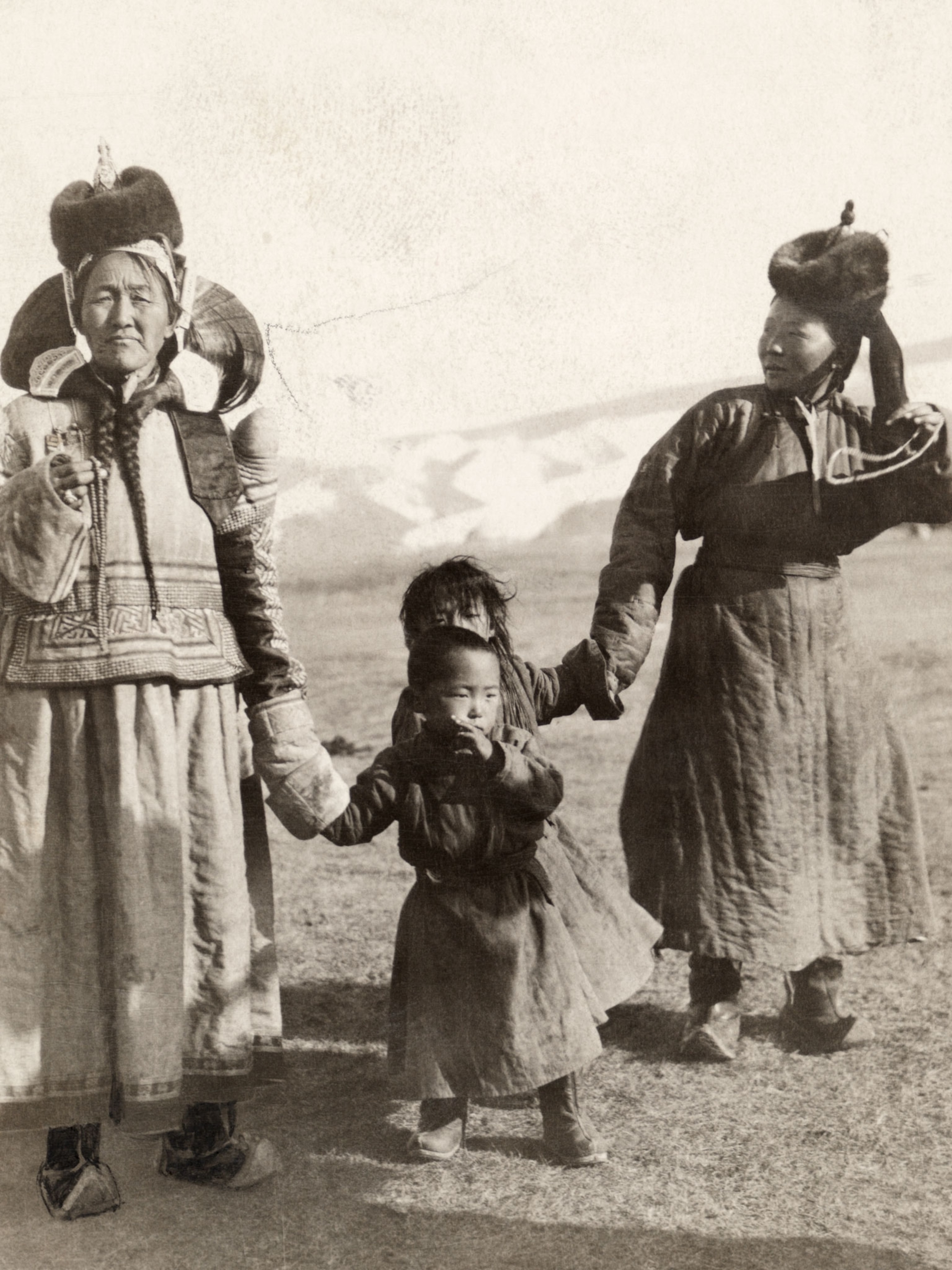 a mother and her child in Mongolia