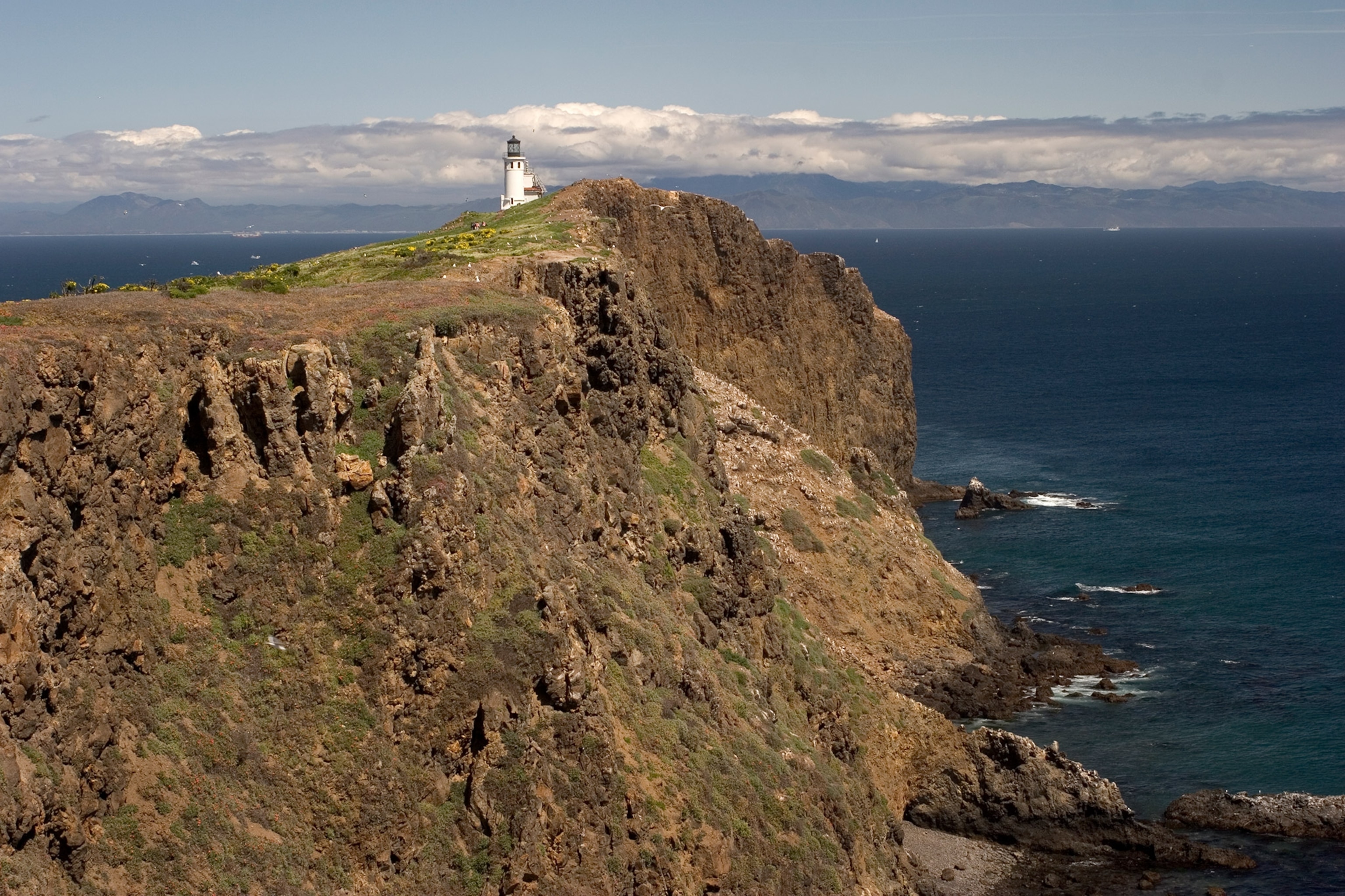 The Anacapa lighthouse on Anacapa Island in Channel Islands National Park.