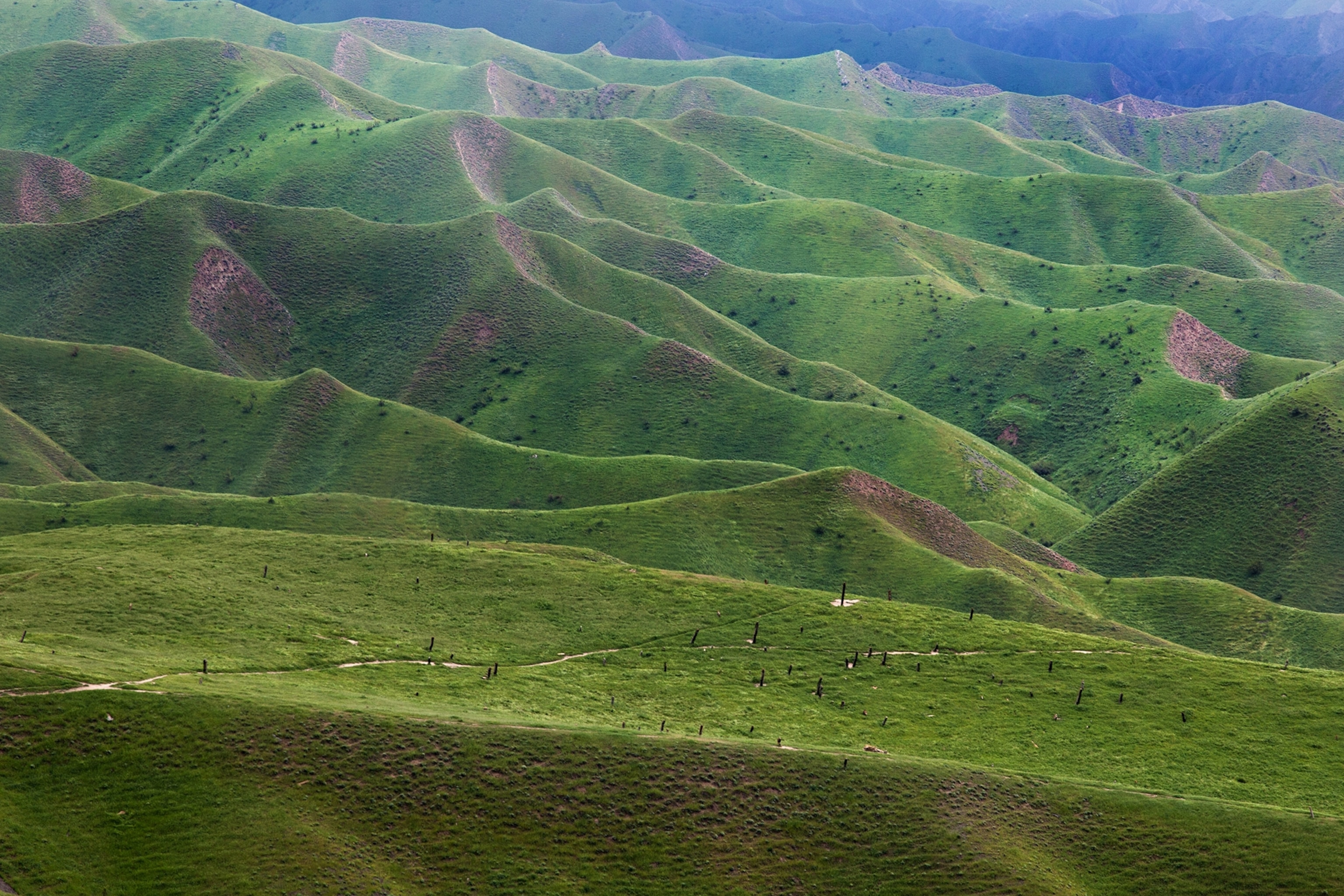 the hills in Turkmen Sahra, Iran