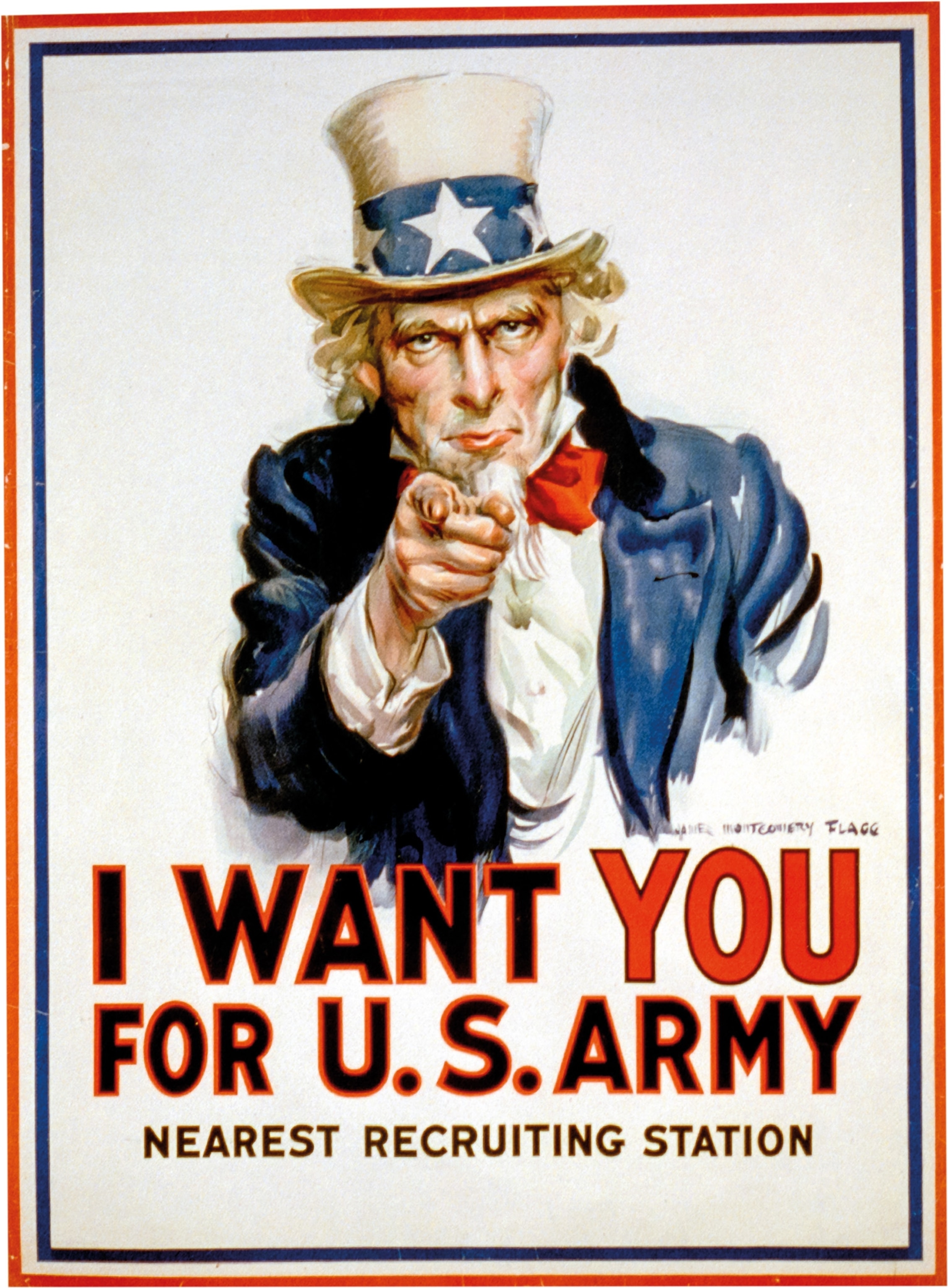 the iconic Uncle Sam army recruiting poster
