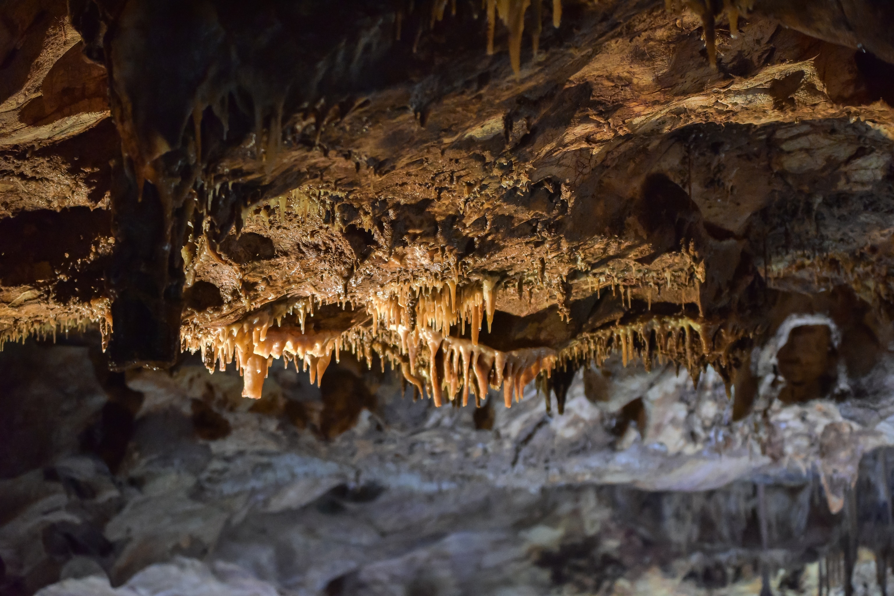 Stalactites in Marble Cave, Gadime