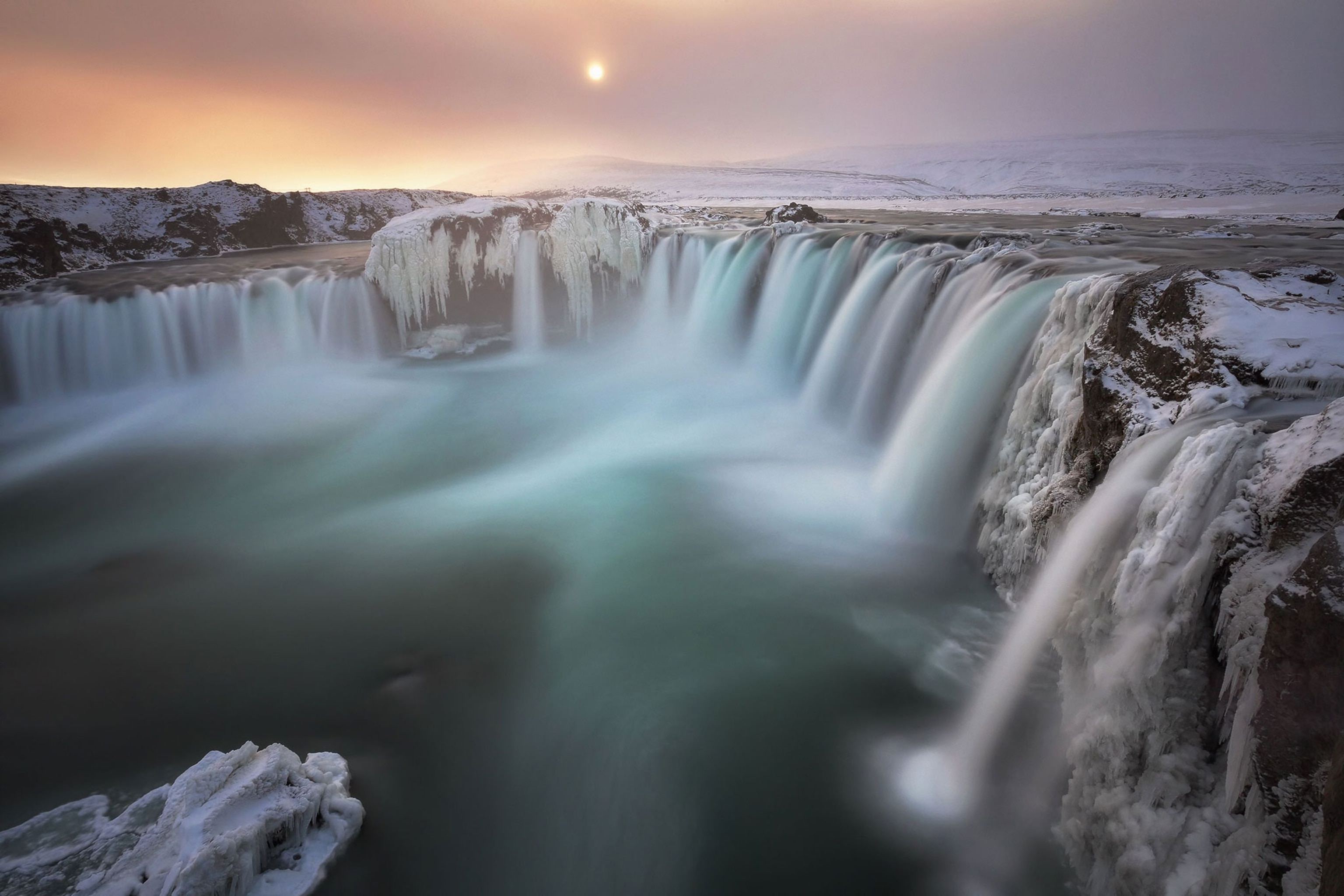 a waterfall