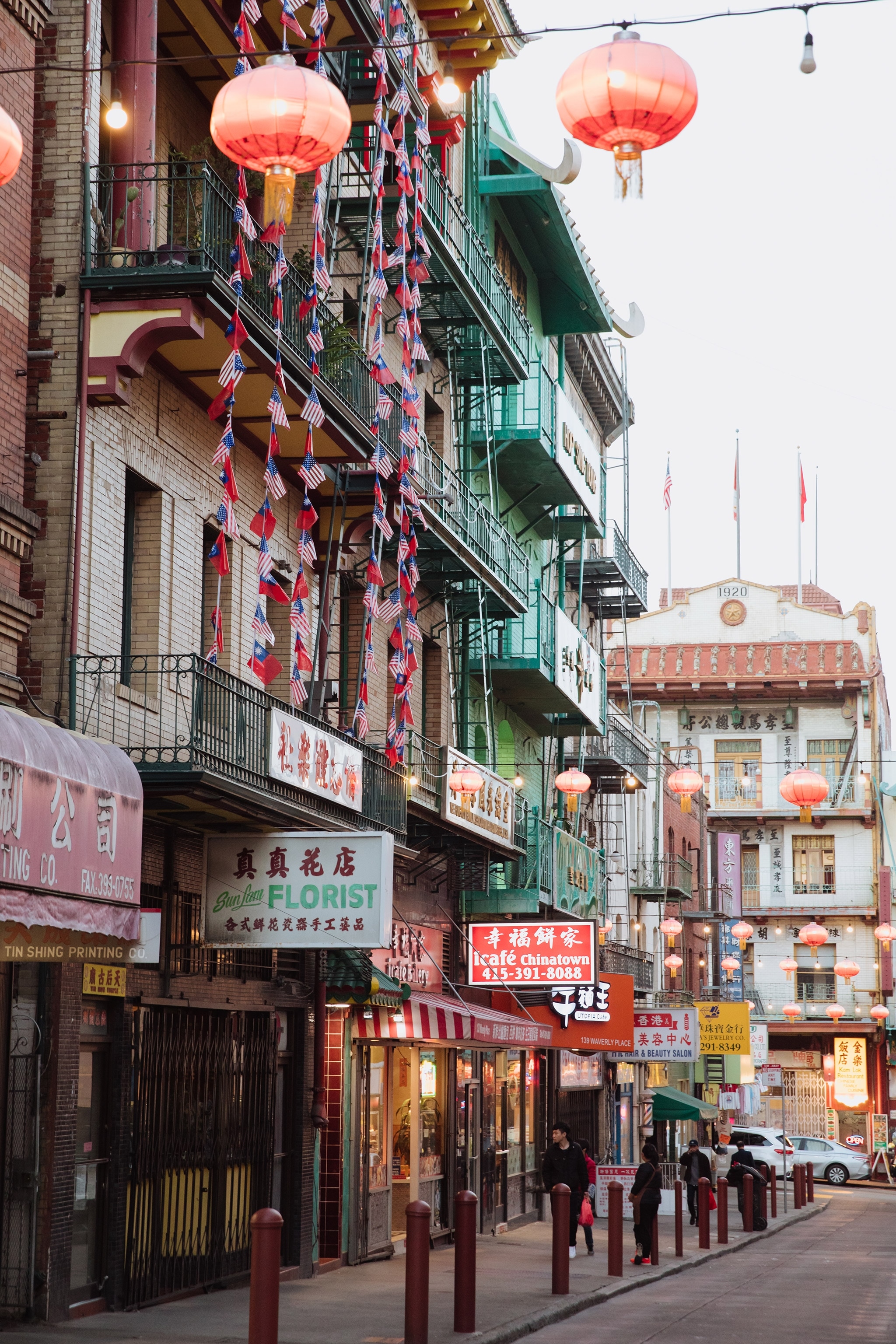 Waverly Place in San Francisco Chinatown.