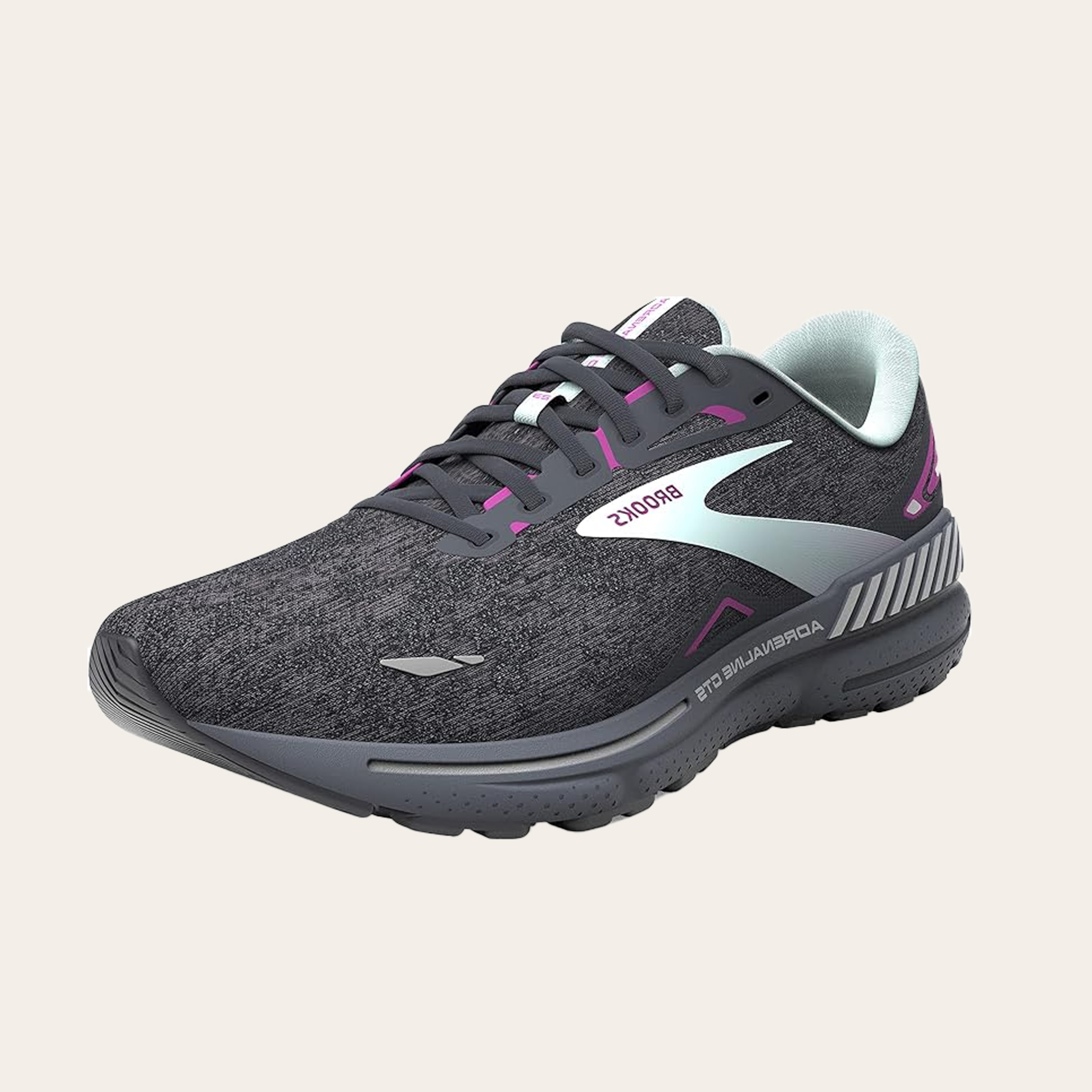 An image of black sneakers. 