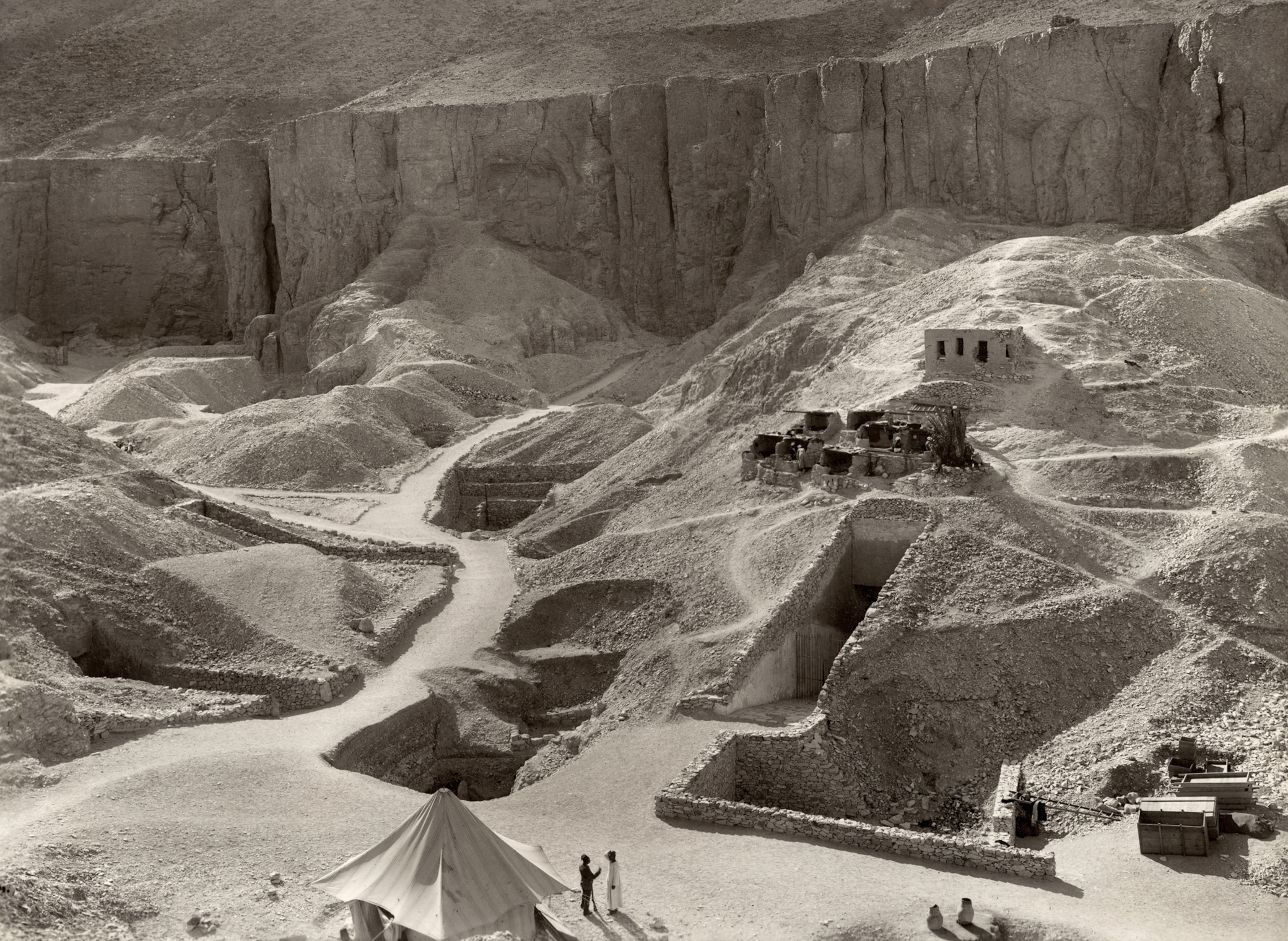 The subterranean crypt in a royal necropolis known as the Valley of the Kings, where Tut was buried.