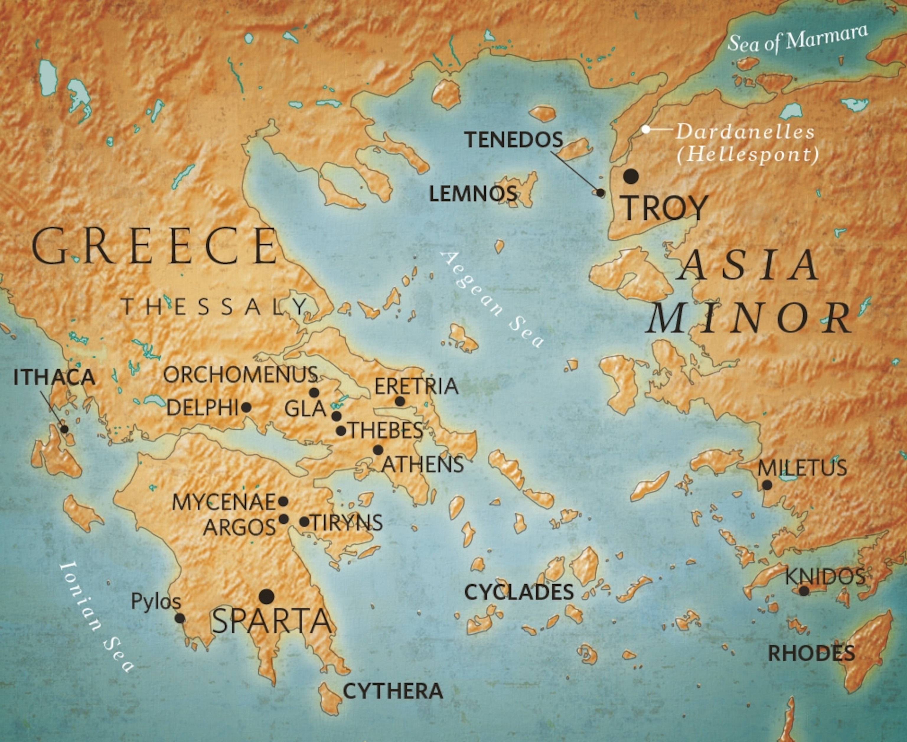 a map of Troy