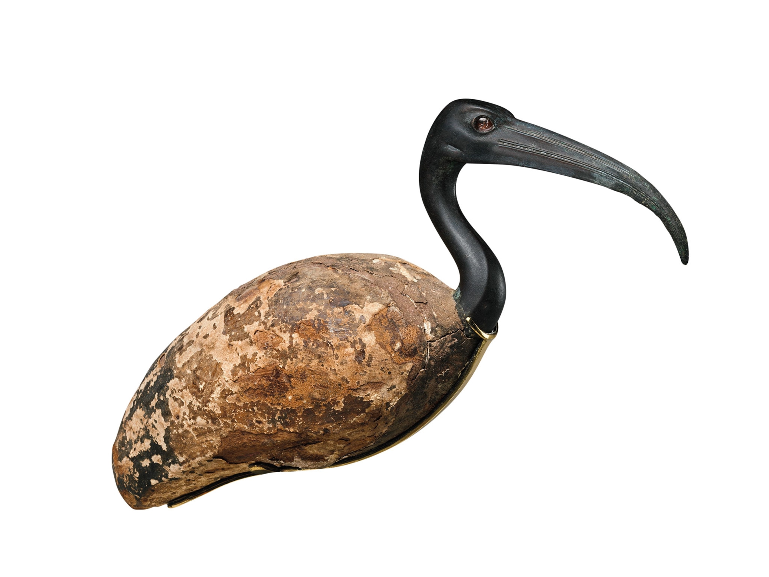 A statue of a bird