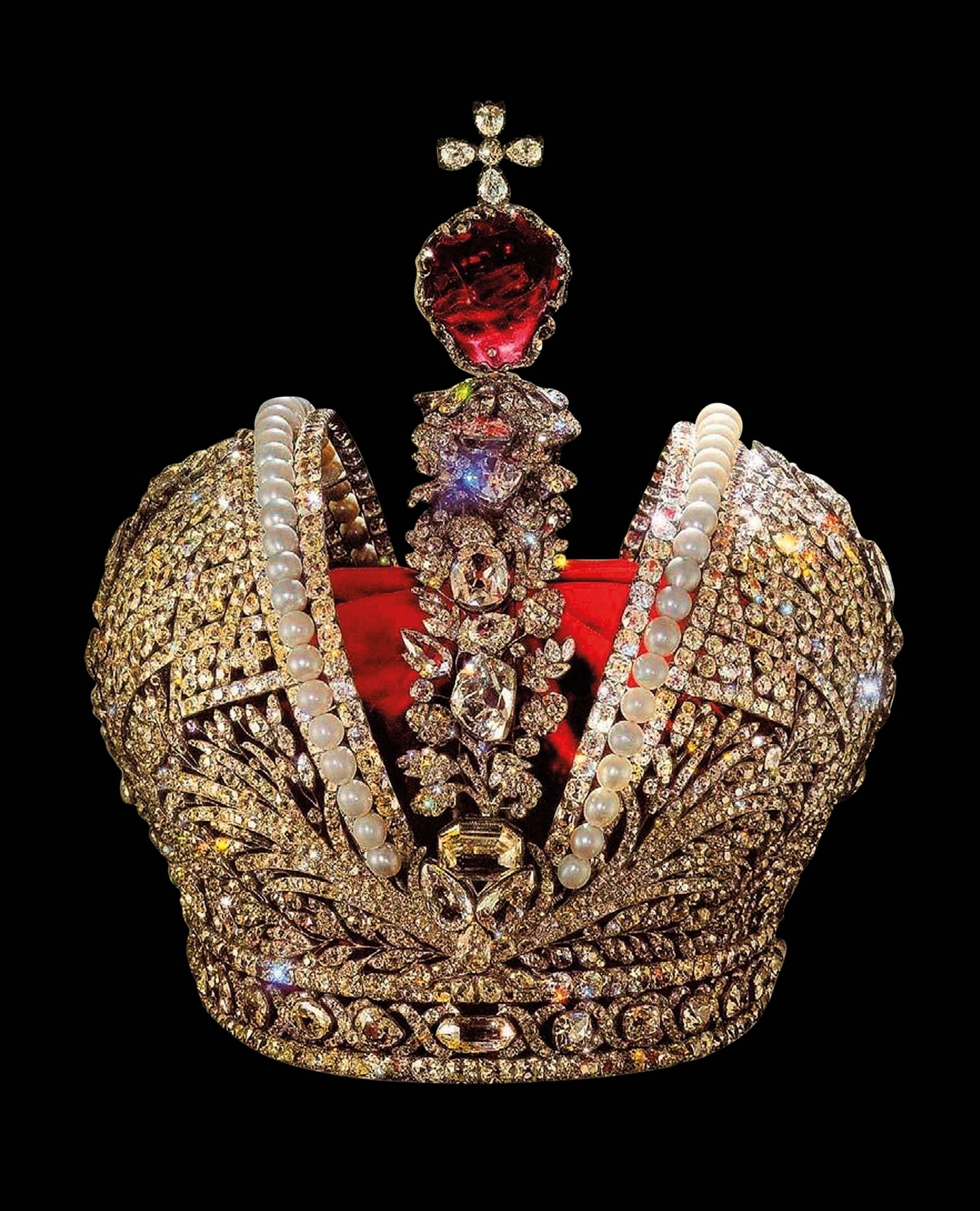 Encrusted with some 5,000 diamonds and a 398-carat red spinel, defined imperial power for 155 years—until tsarist rule ended in 1917.