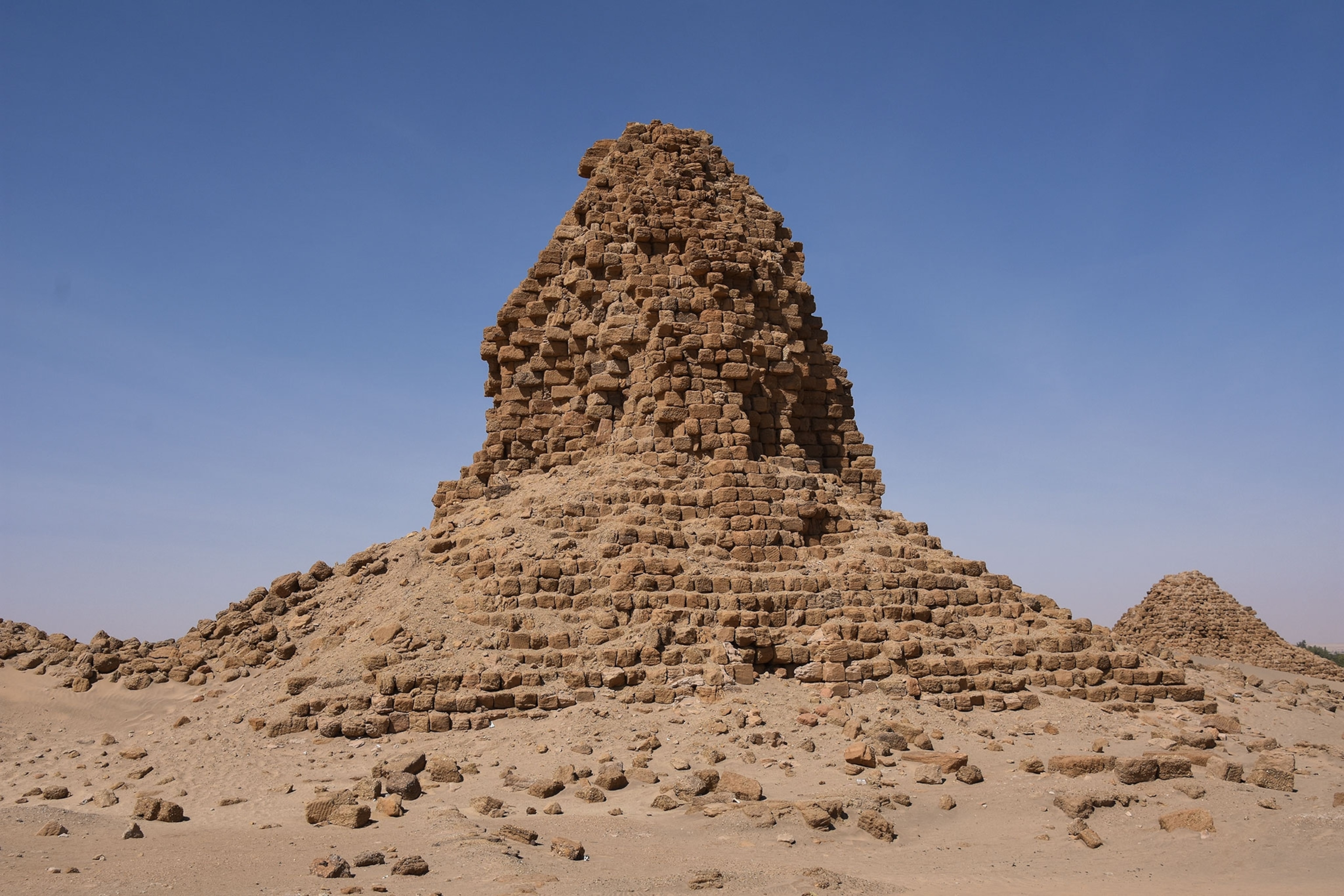 one of the Nuri Pyramids in Sudan