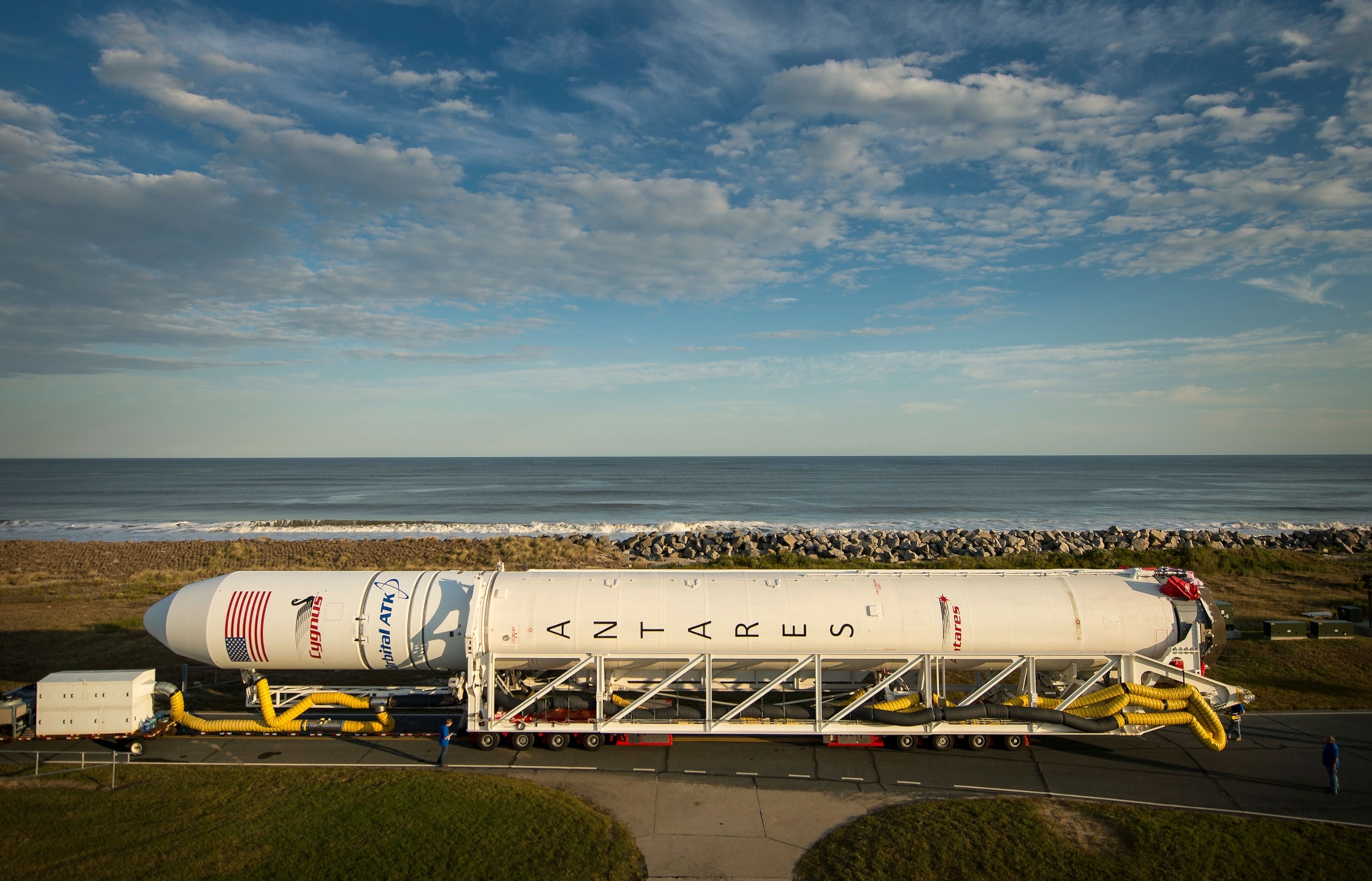 rocket in Wallops Island, Va