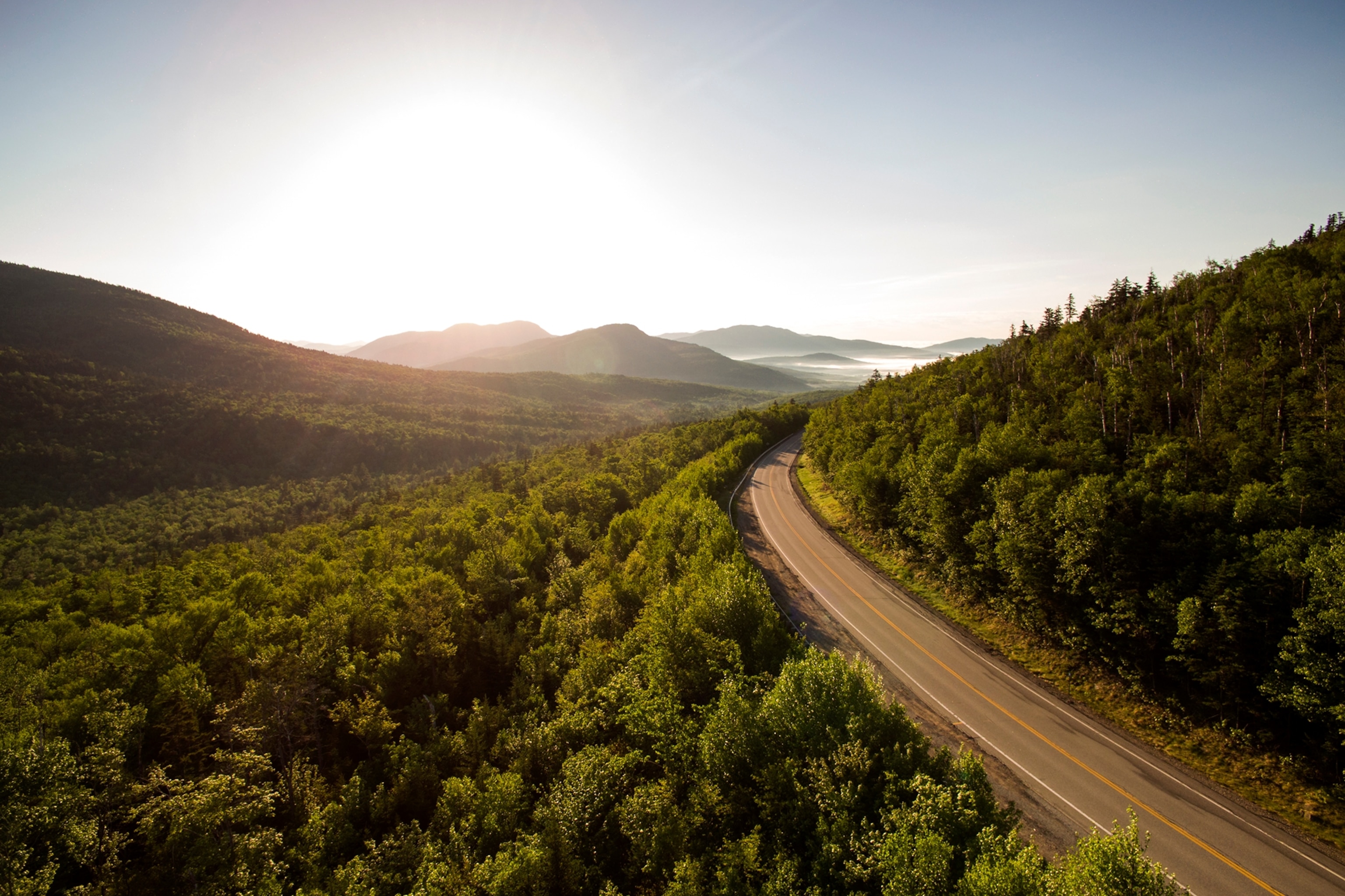 the Kancamagus Highway in New Hampshire