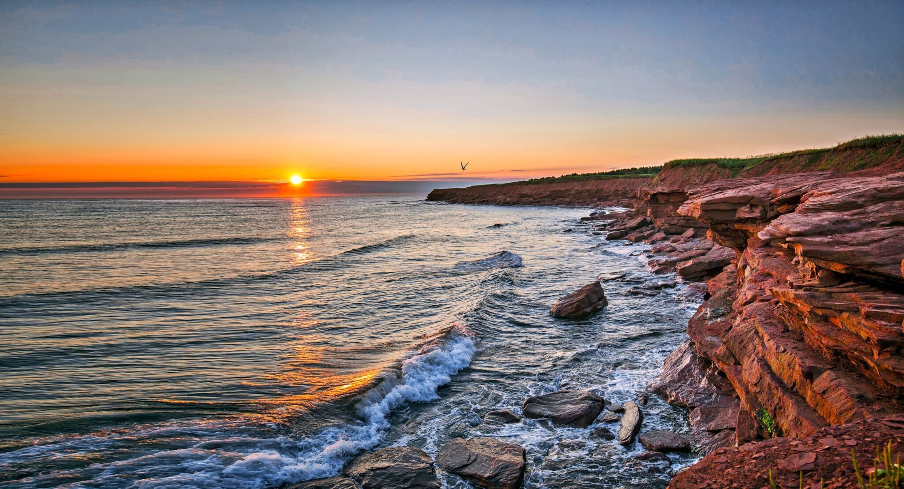 Sunset at the Cavendish Beach