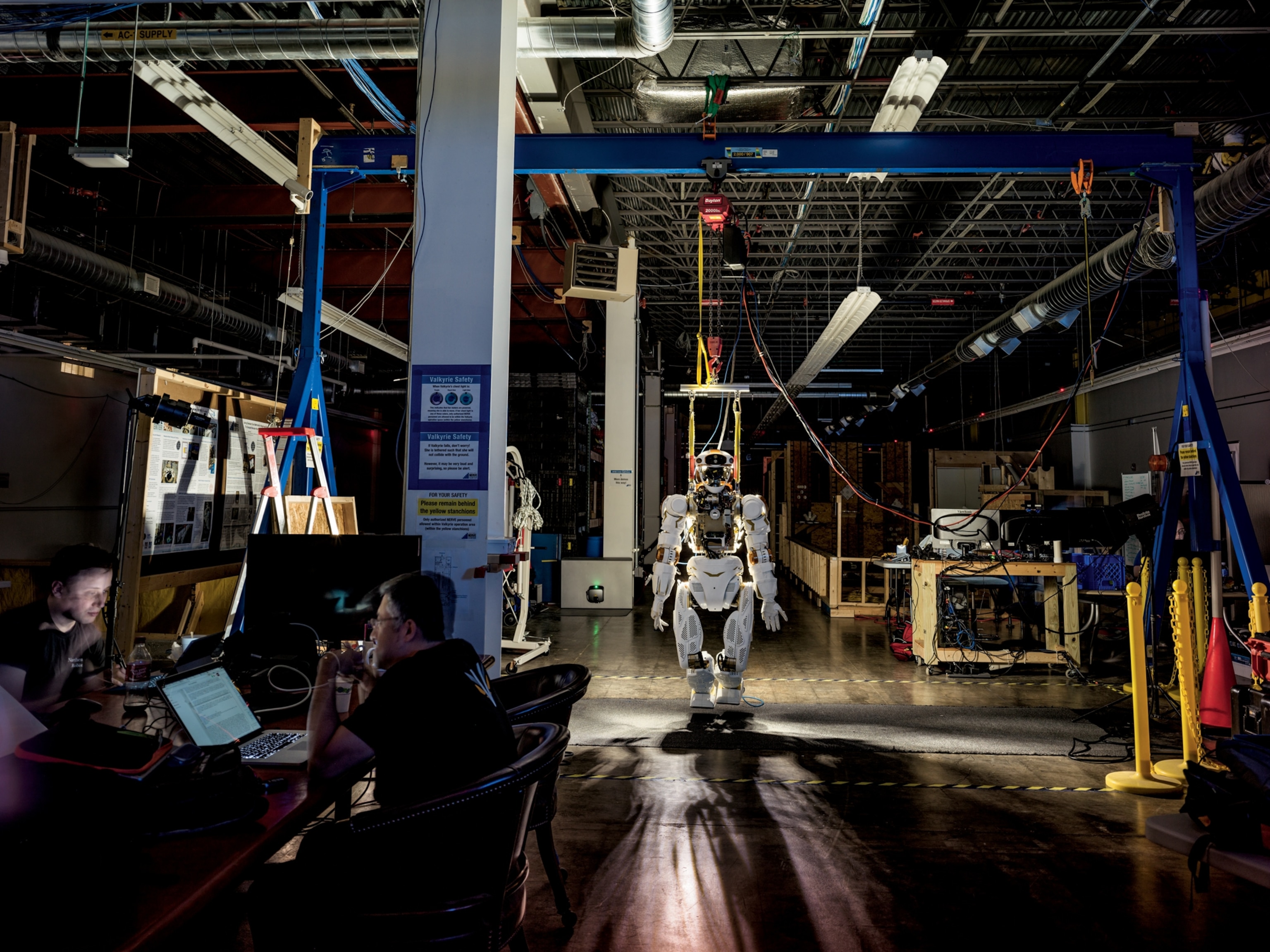 Valkyrie robot in a laboratory