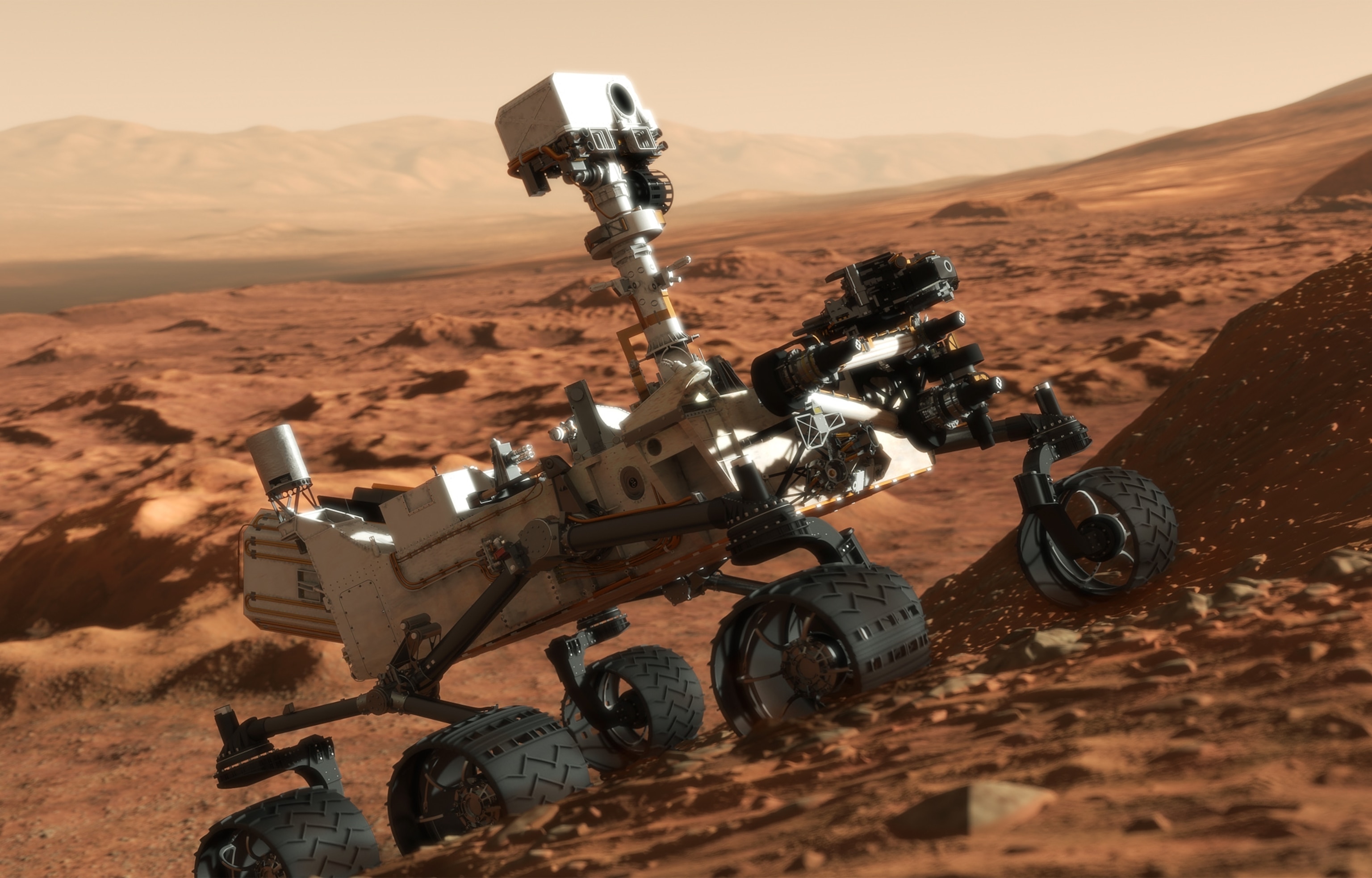 Mars rover landing picture: NASA's Curiosity (Mars Science Laboratory)