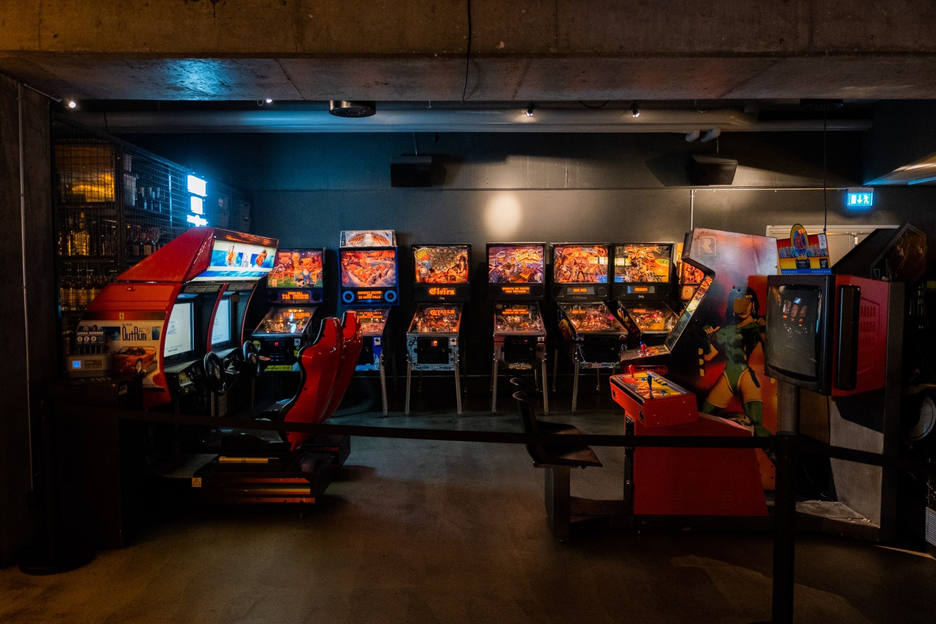 an empty arcade