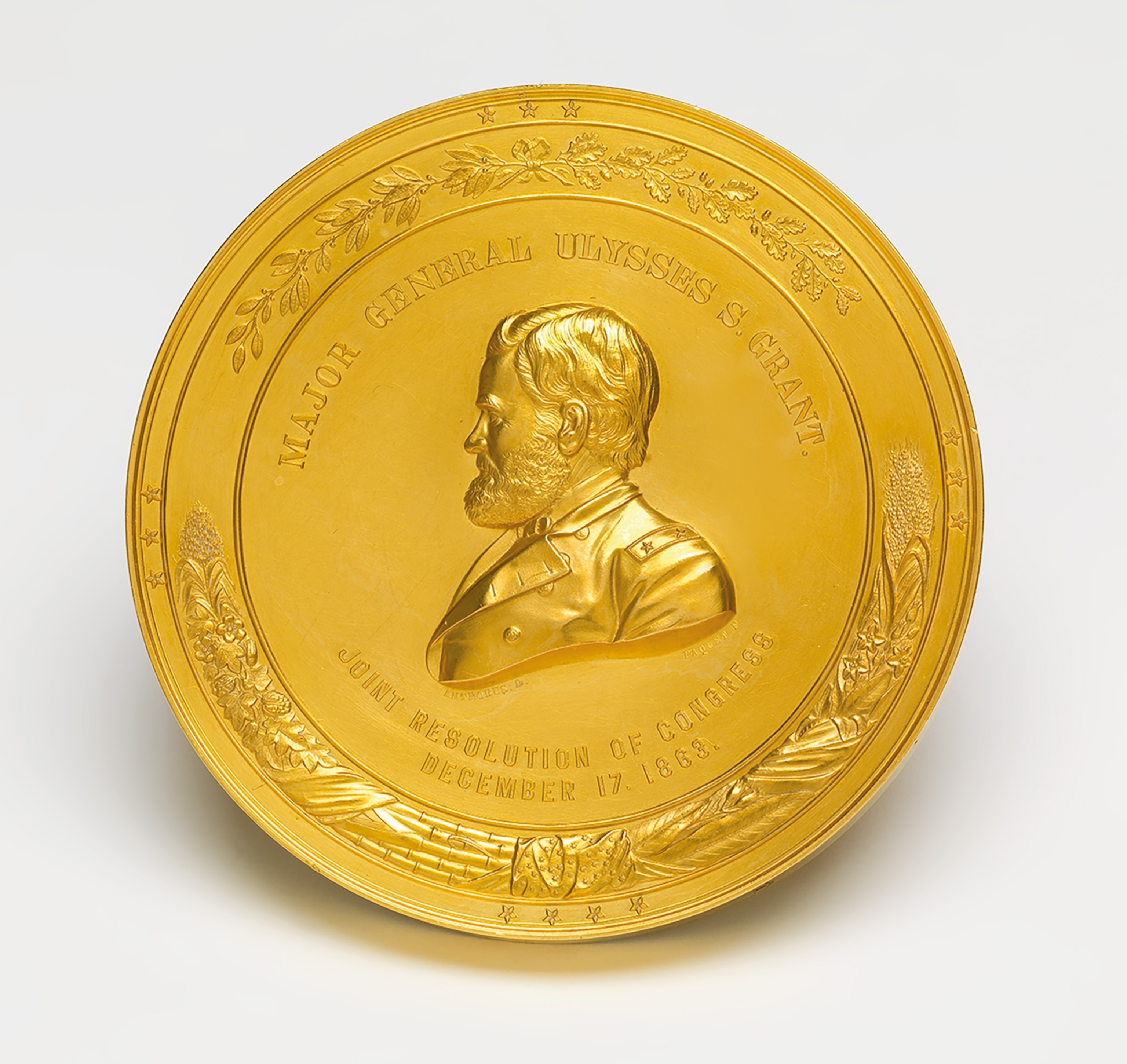 A congressional gold medal was awarded on December 17, 1863, to General Grant after the Union victory at Vicksburg, a turning point for the Union Army.