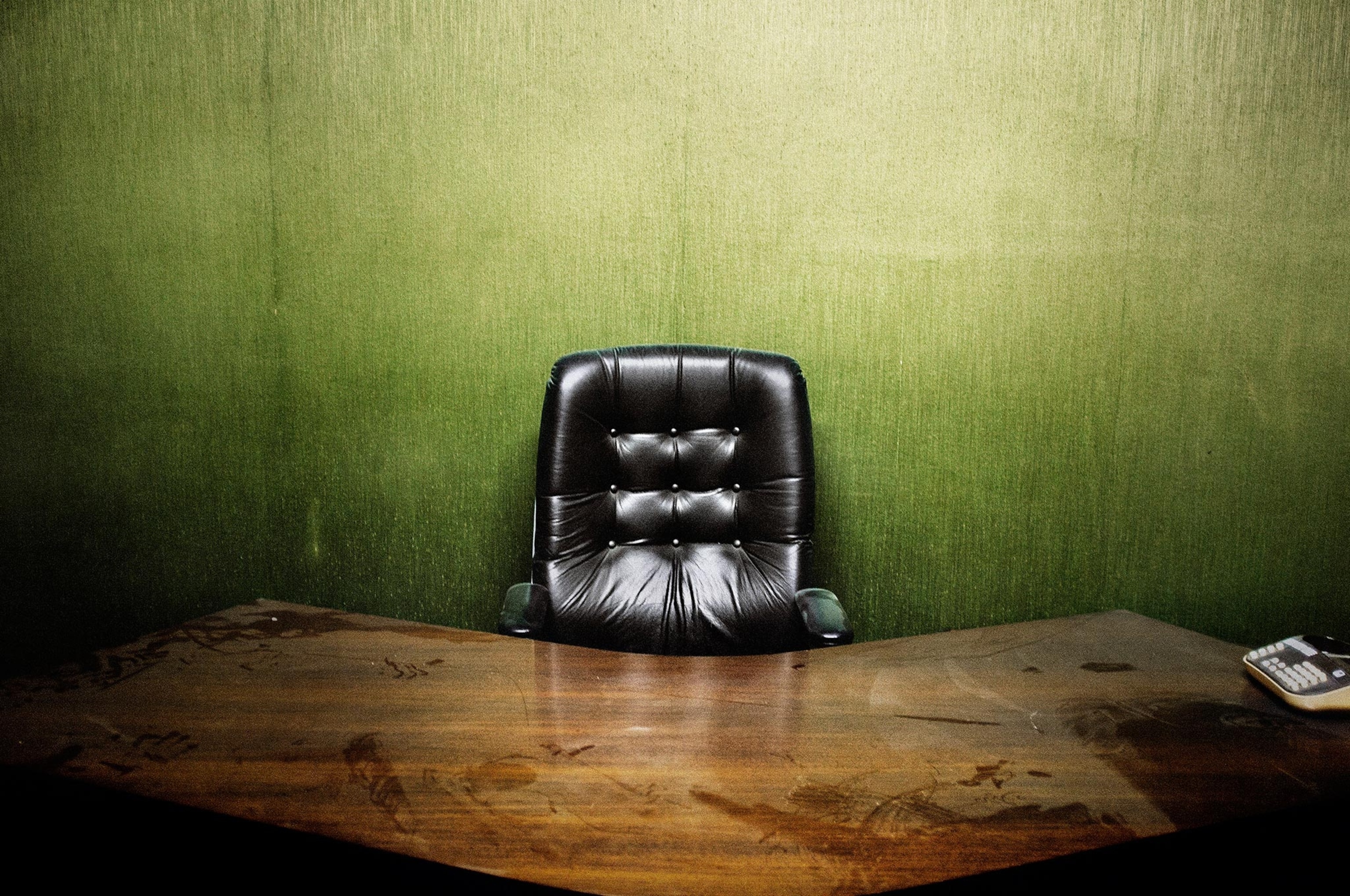 a meeting room in an underground bunker in Libya