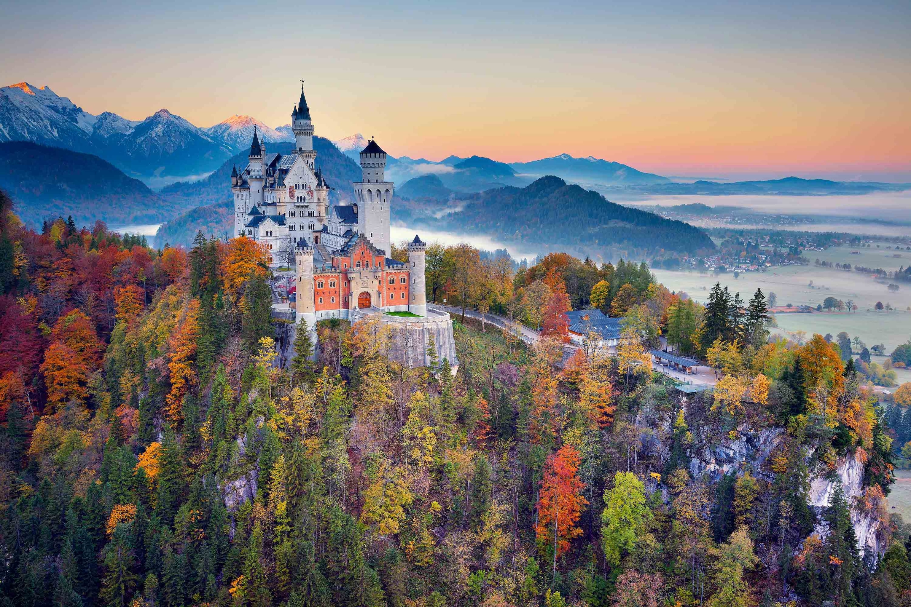 Neuschwanstein Castle near Hohenschwangau, Bavaria, Germany