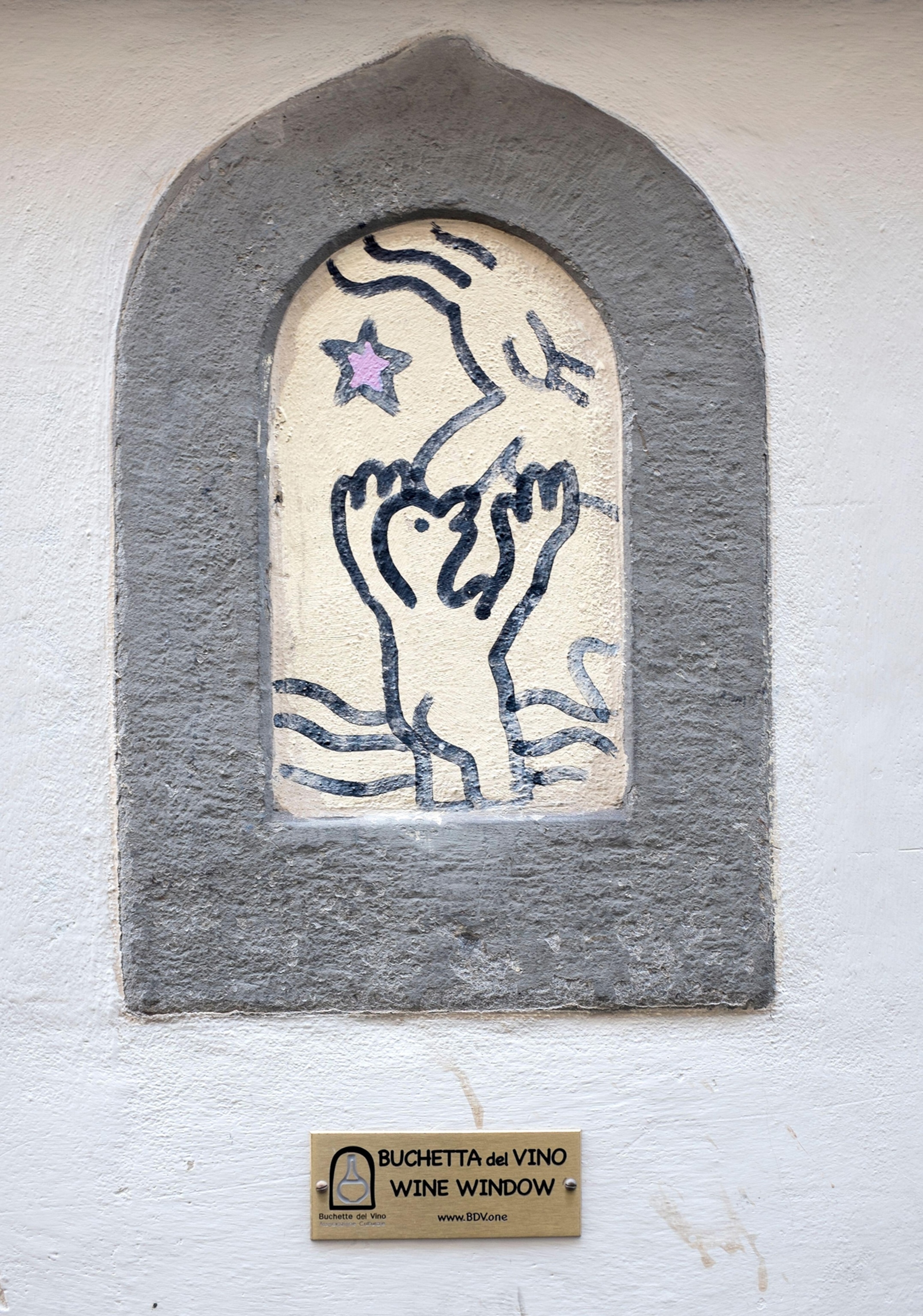 Historic Old Wine Window or 'Buchetta Del Vino' Florence Italy