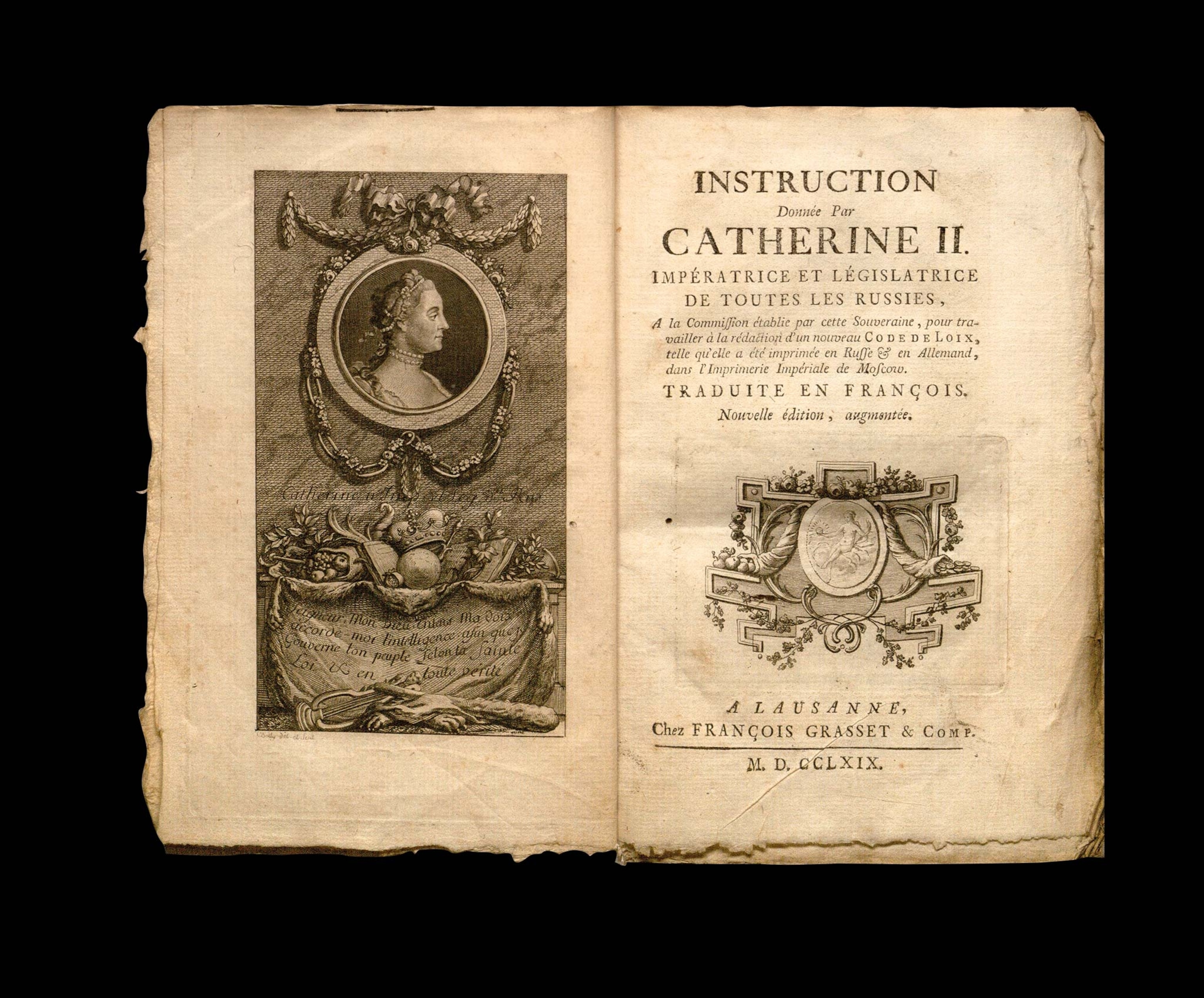 Catherine the Great based much of her system of law, the Nakaz, on the works of the French philosopher Montesquieu.