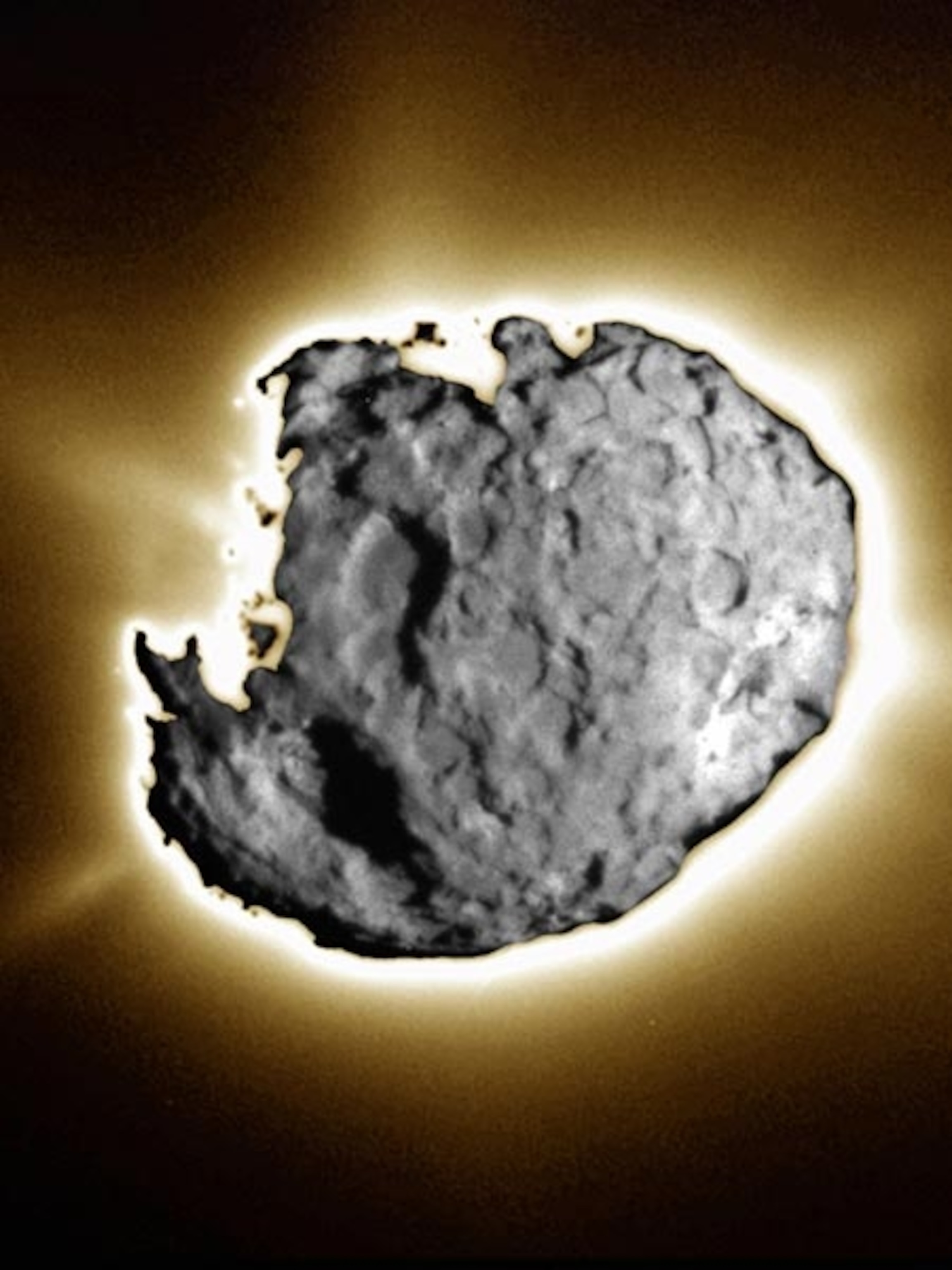 Surface of a comet