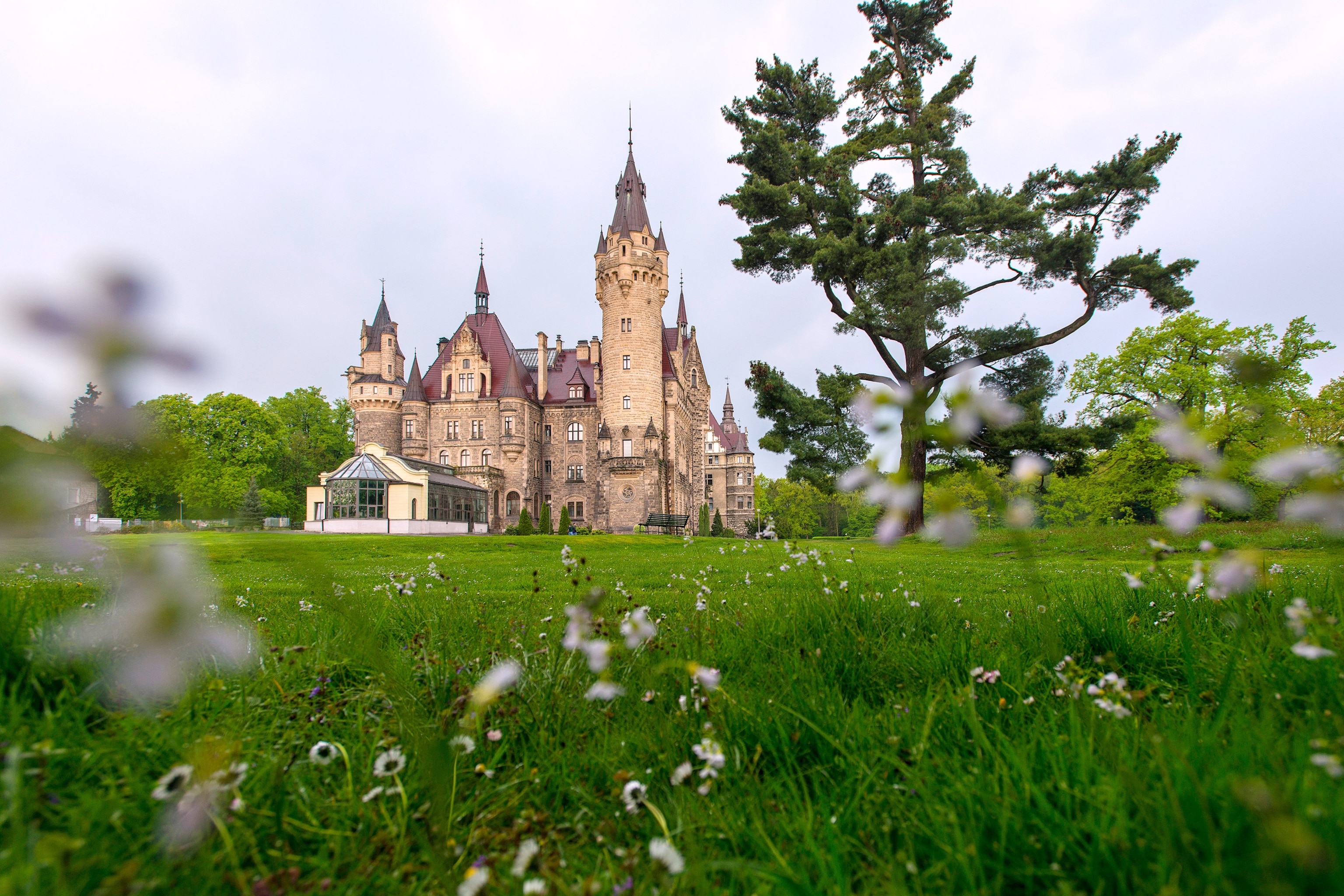 Moszna Castle in Poland