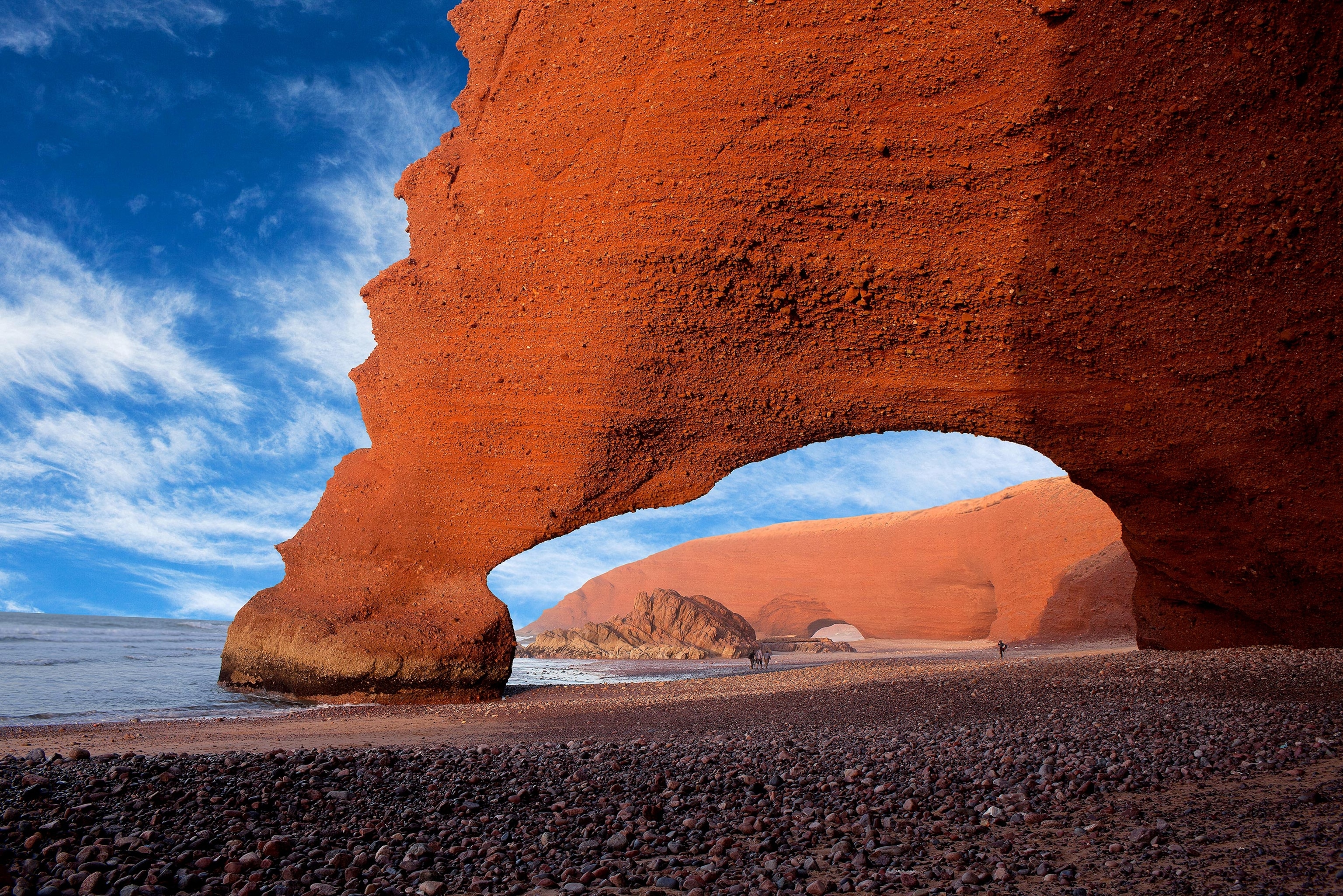 Legzira Beach in Morocco, Africa