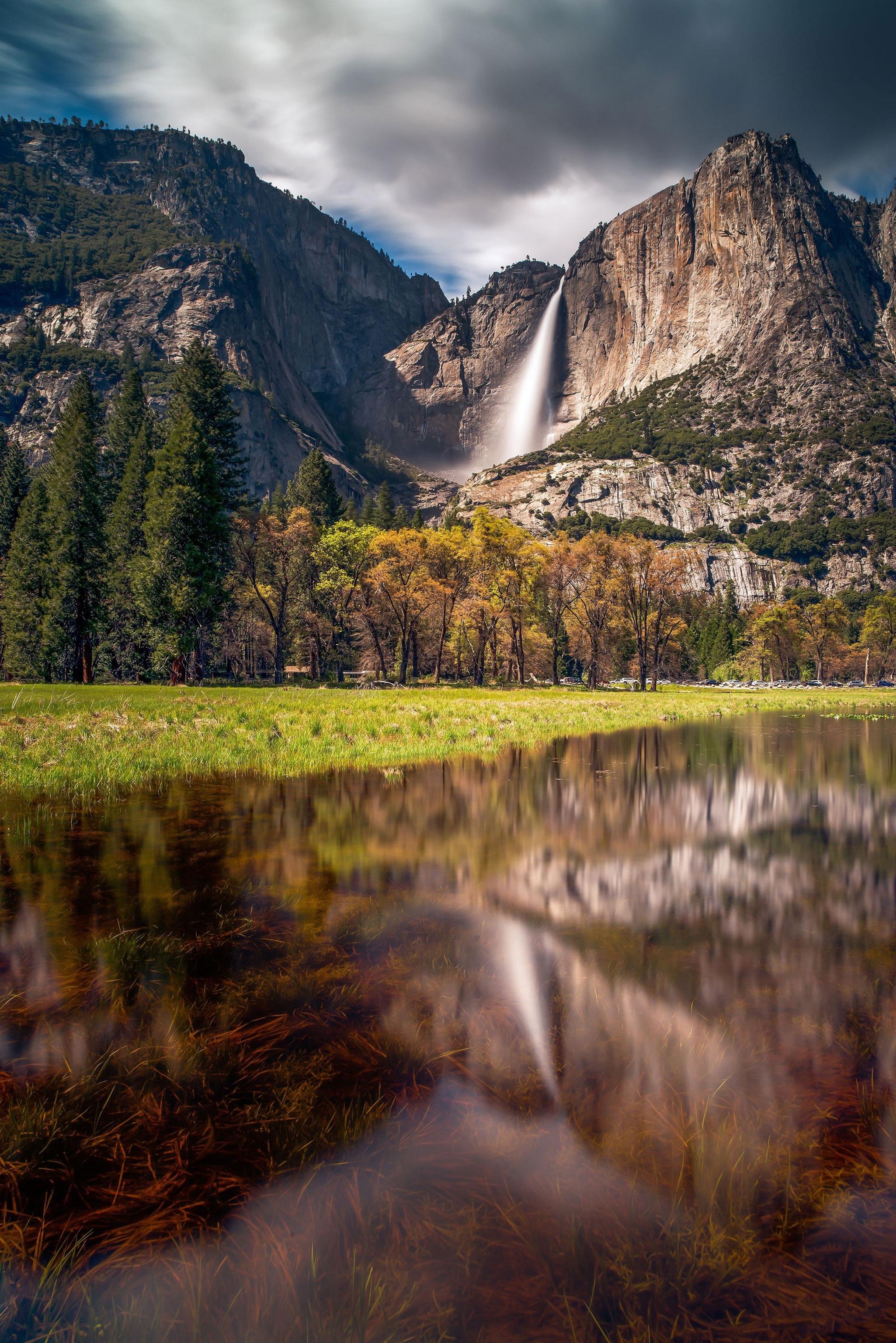 a waterfall