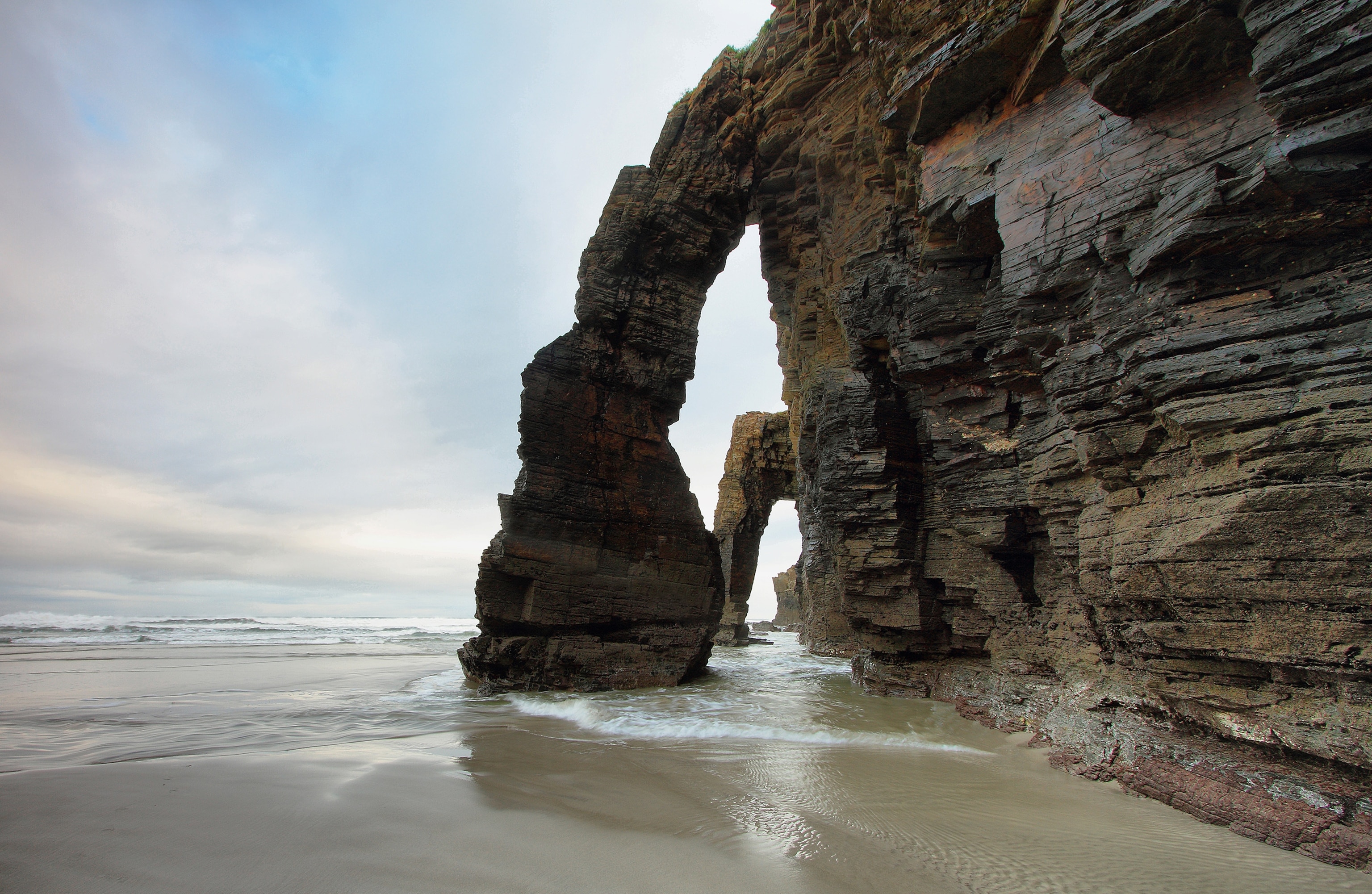 beach of the Cathedrals in Ribadeo, Spain
