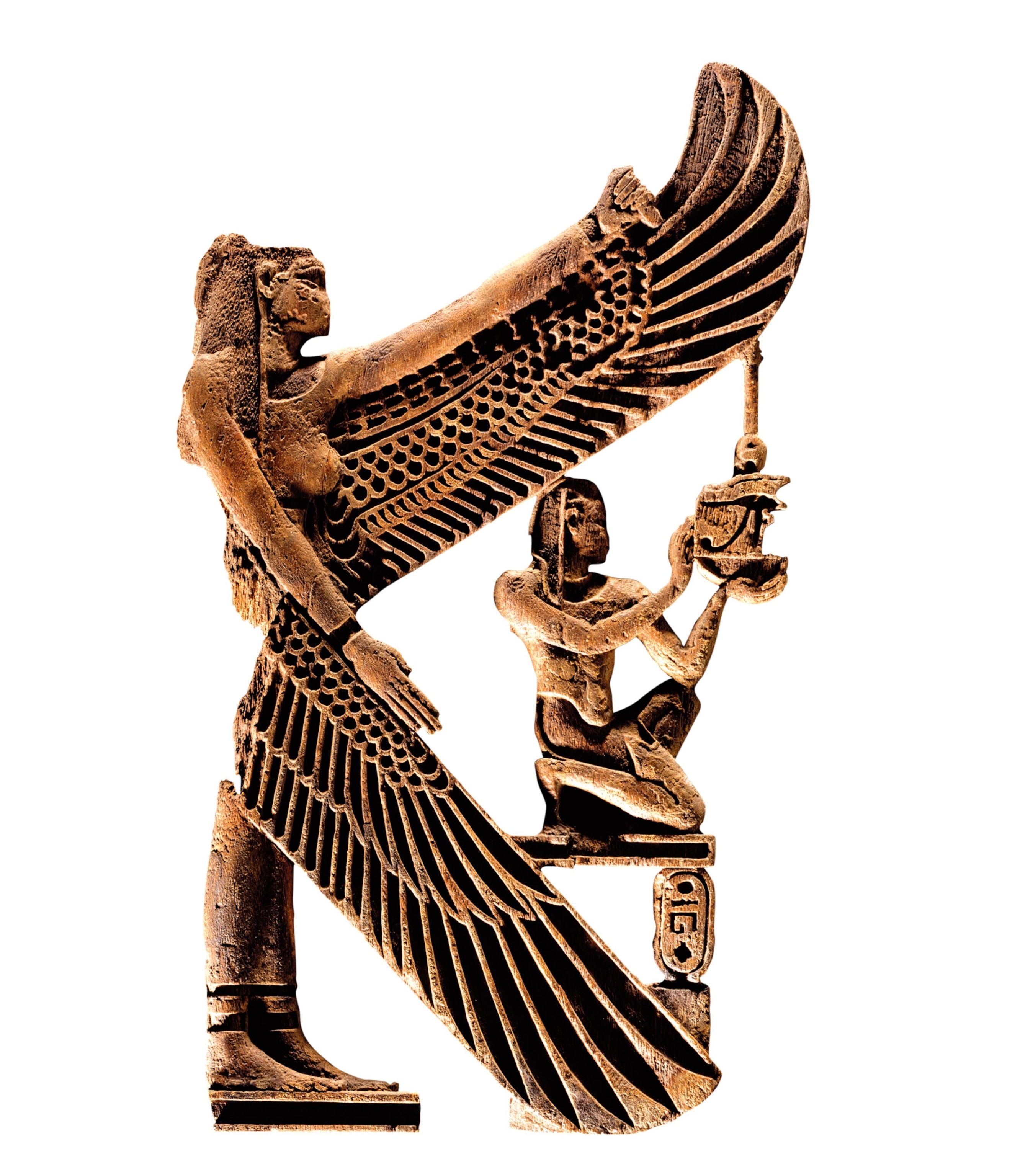 the goddess Isis with wings