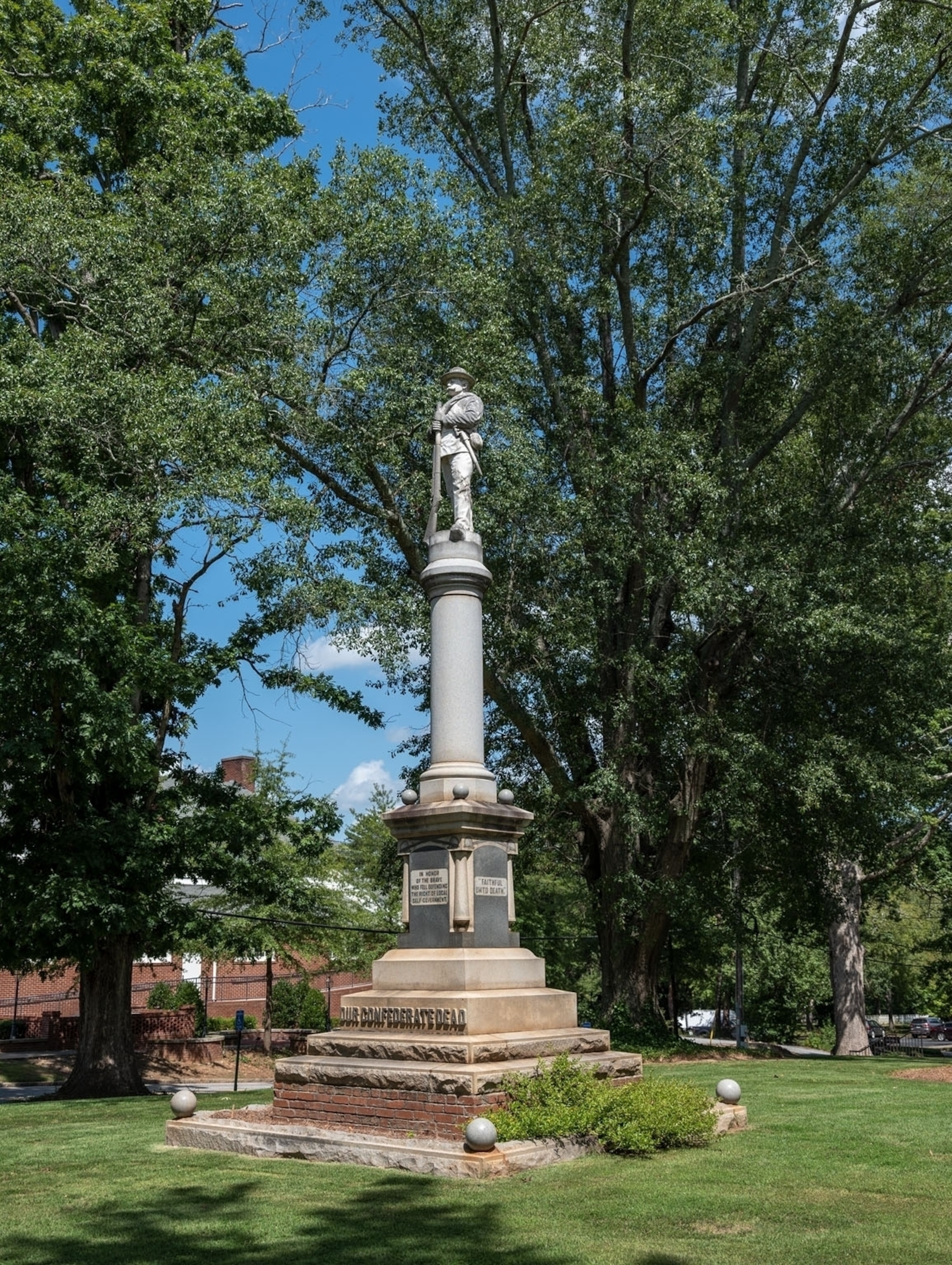 A public statue outdoors