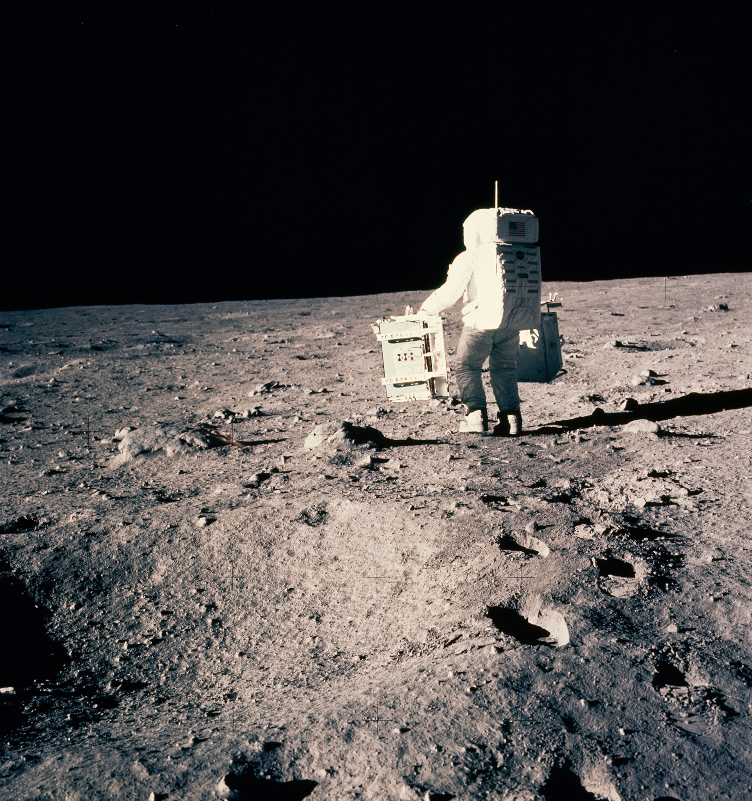 a man on the moon