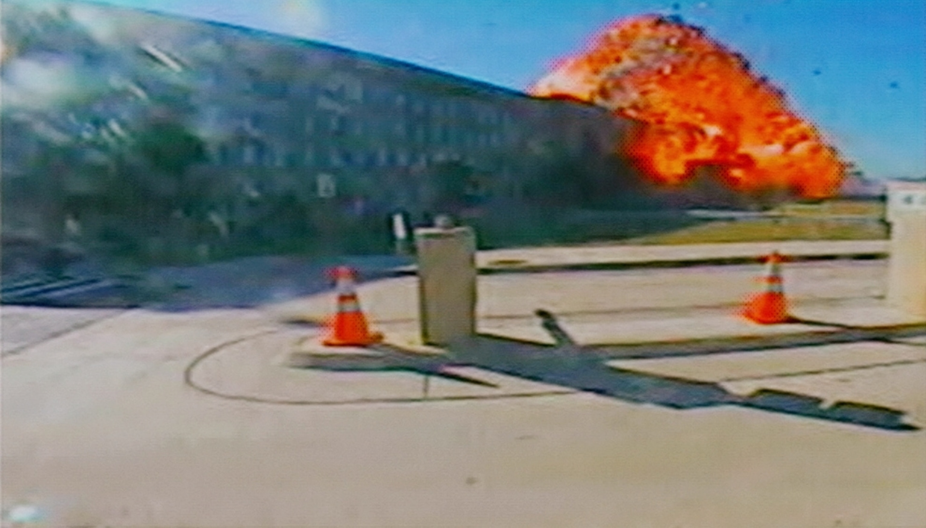 9/11 picture: American Airlines Flight 77 crashing into the Pentagon on 9/11