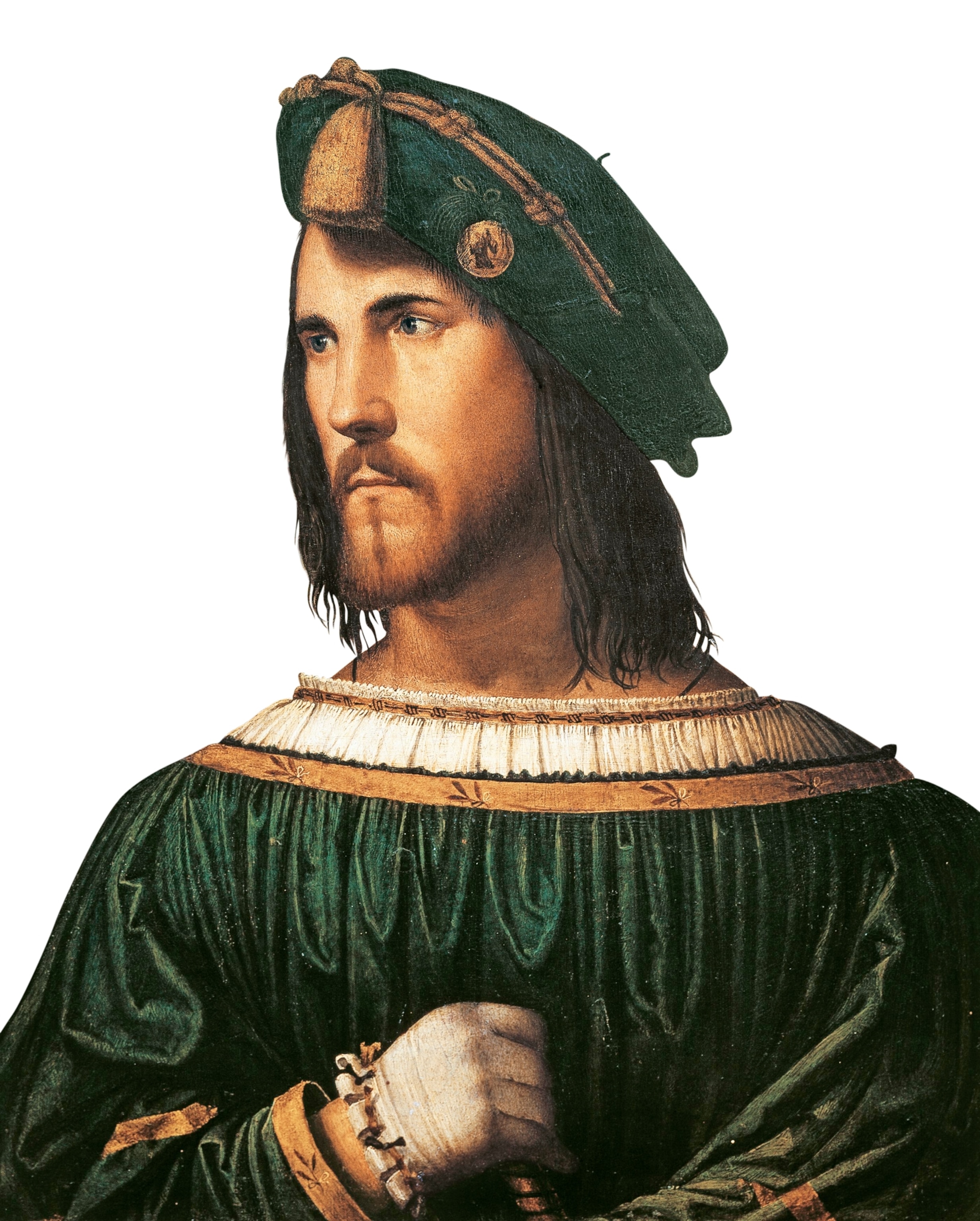 an oil painting of Cesare Borgia