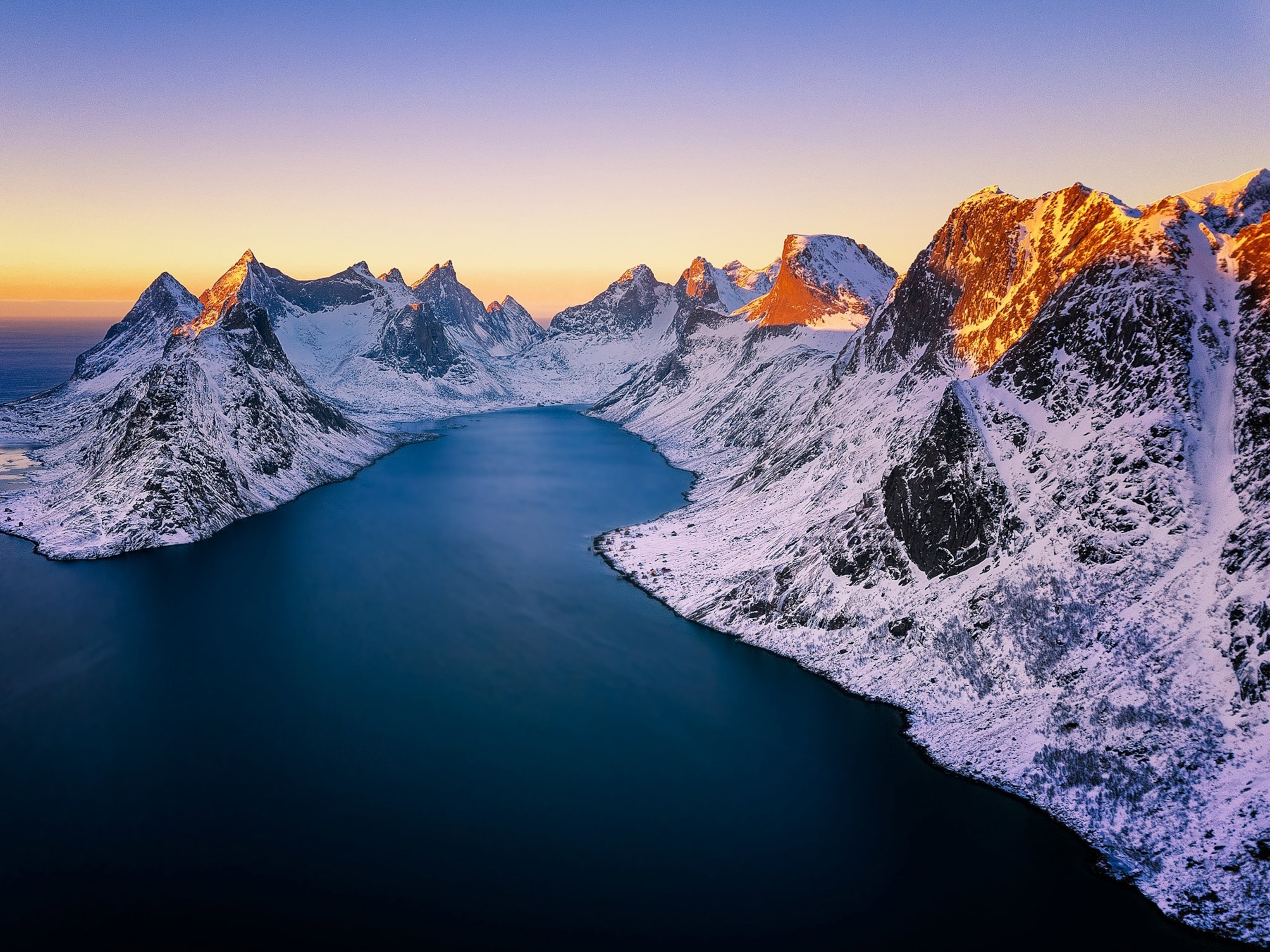 sunrise over Reine, Lofoten, Norway