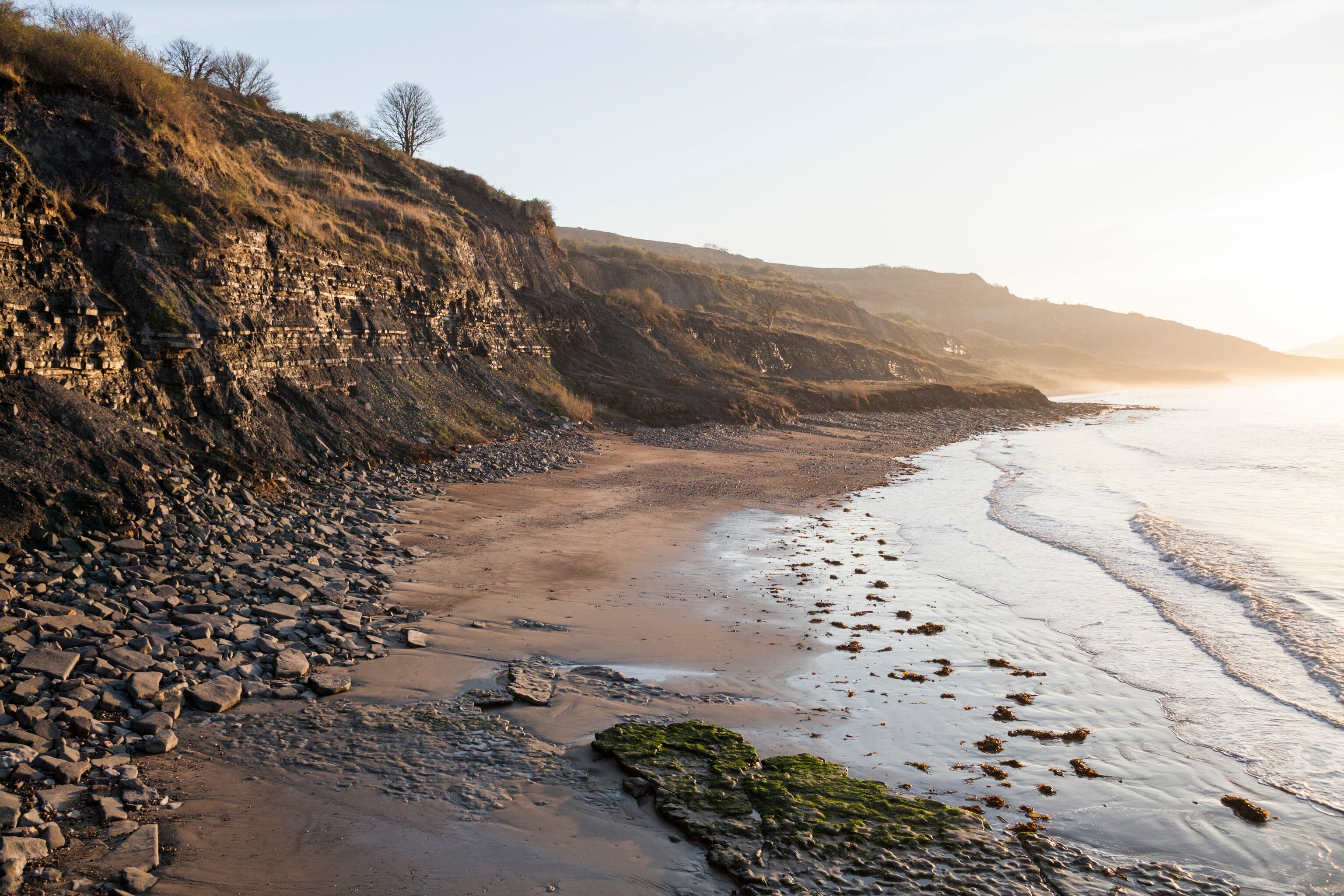 the beach on the Jurassic coast