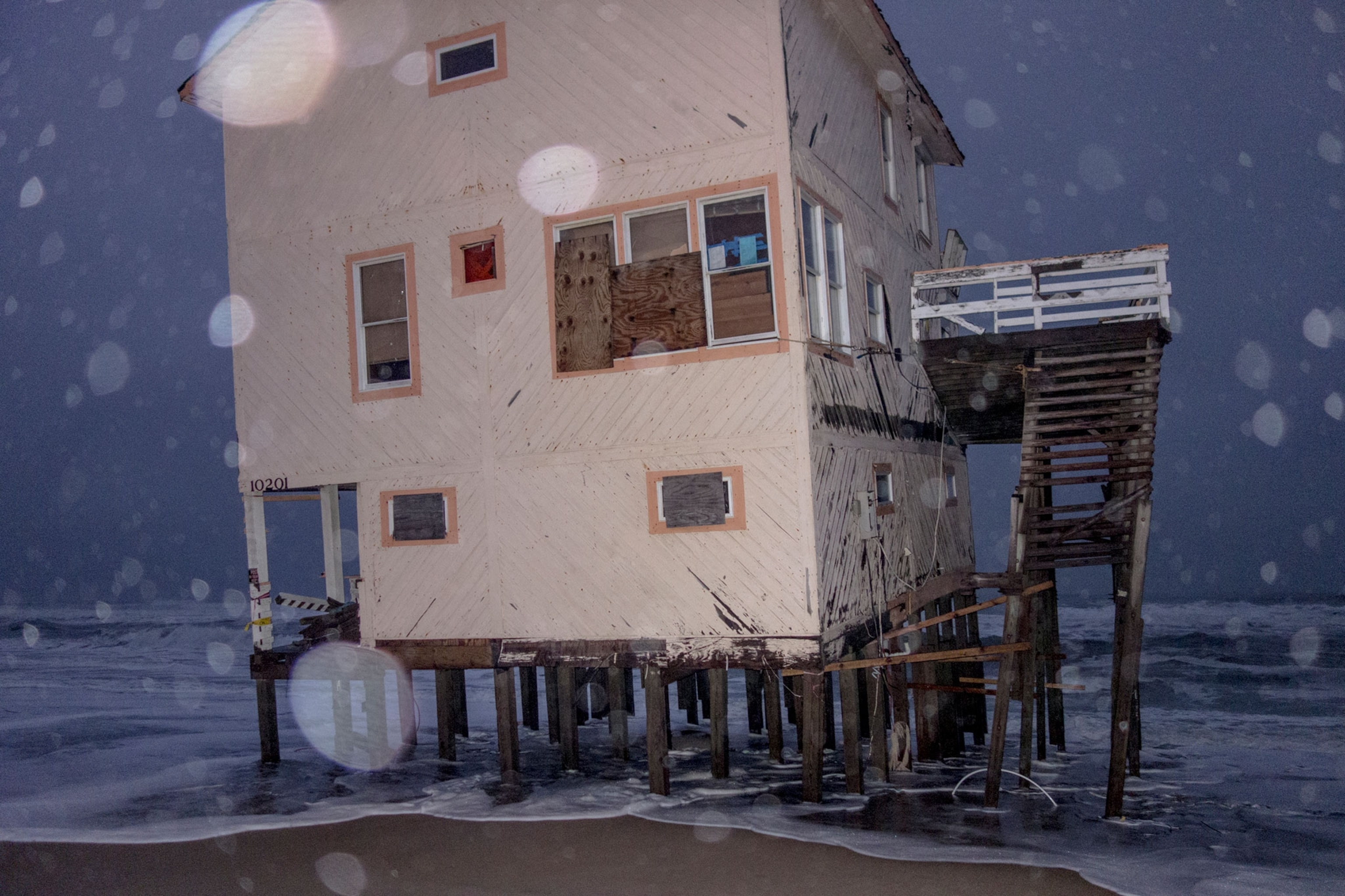 crumbling house