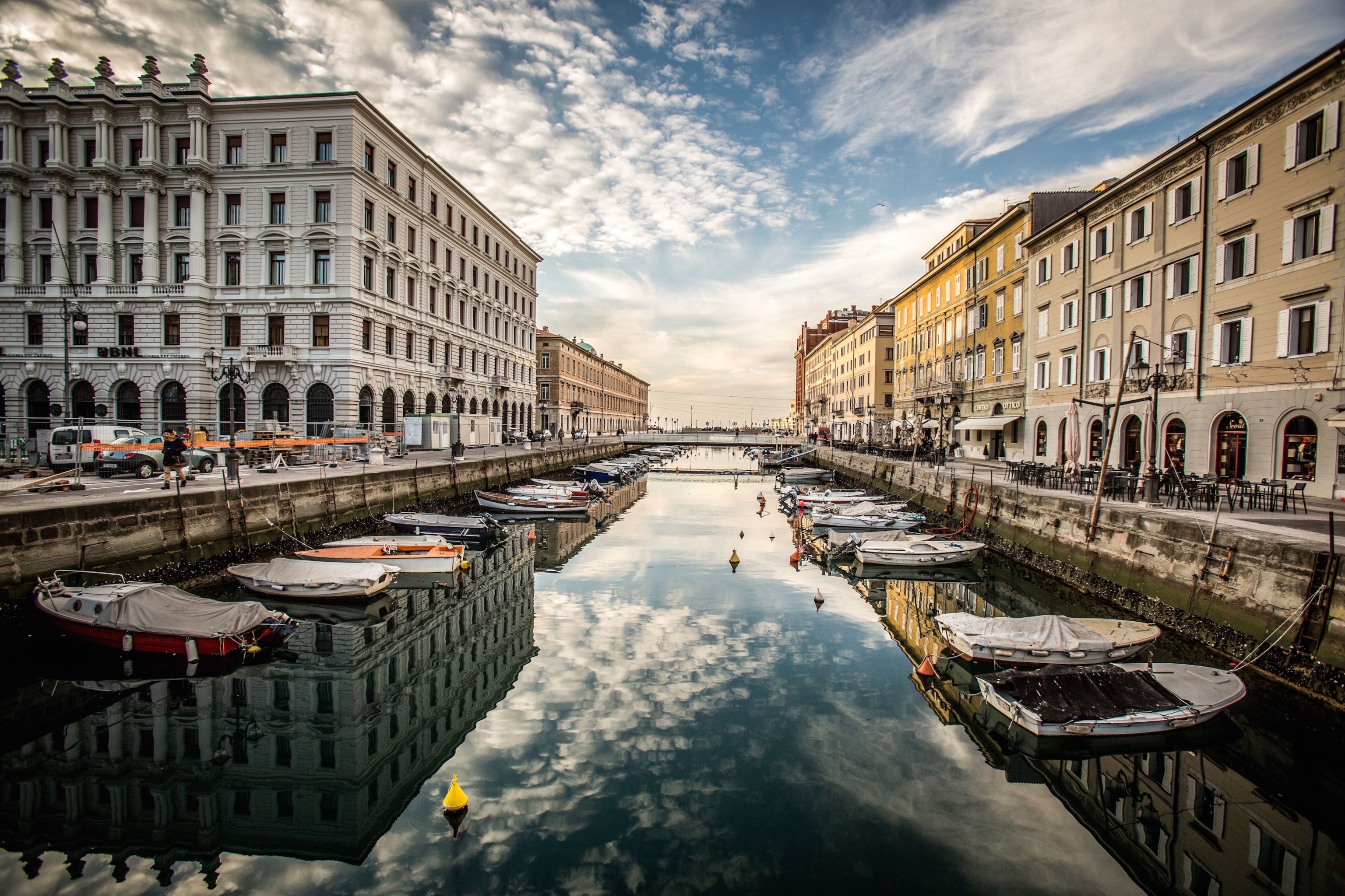 the Grand Canal in Trieste, Italy