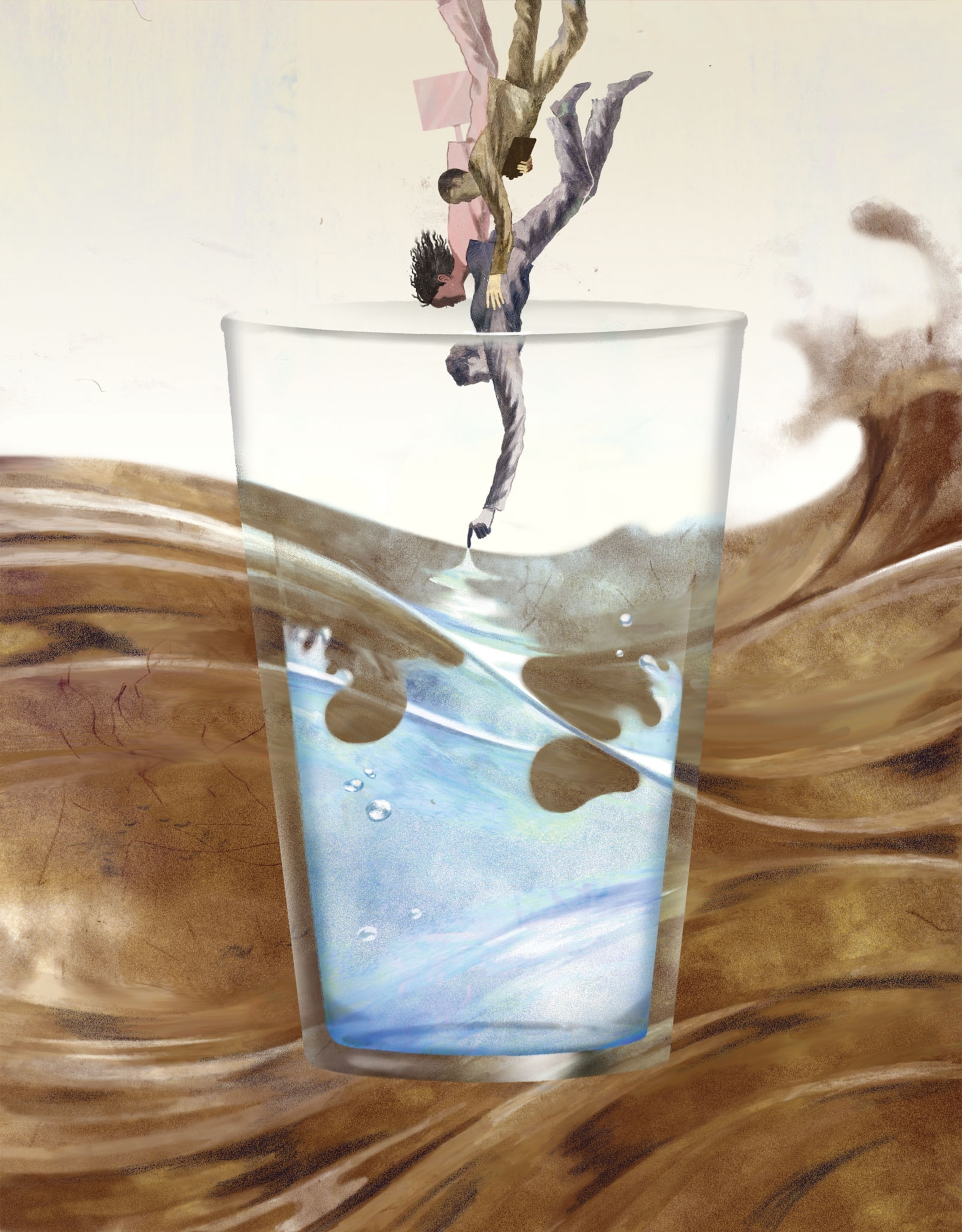 water in a glass
